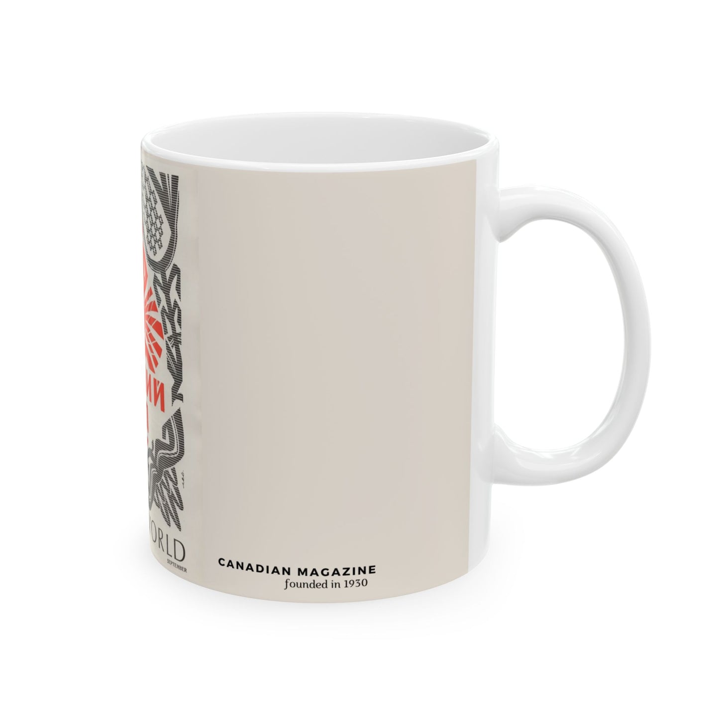 Ceramic Mug - Vintage Ukrainian Graphic Design "Women's World"