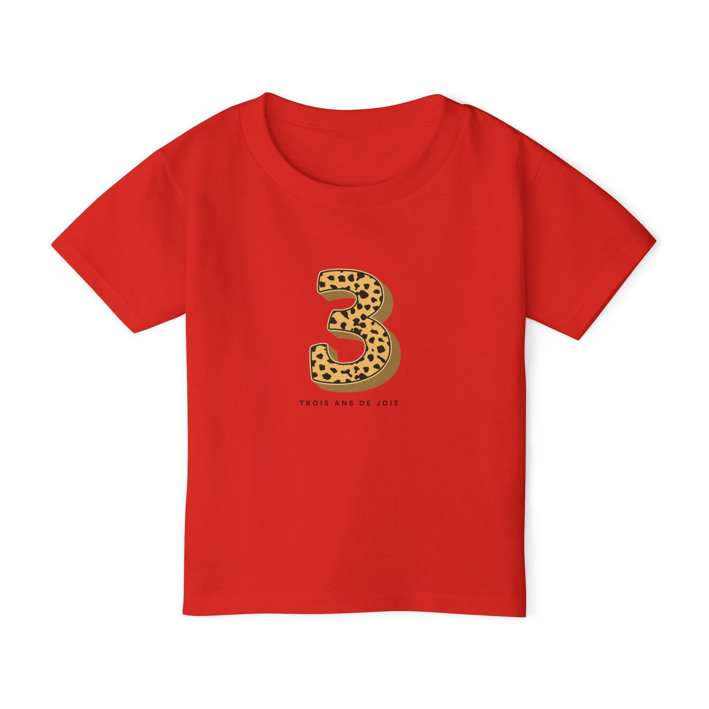 3rd Birthday Shirt Toddler T-Shirt, Animal Print