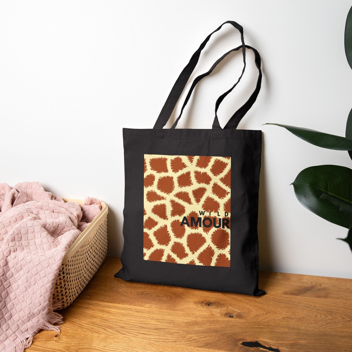 Animal Print Canvas Tote Bag - Wild Amour