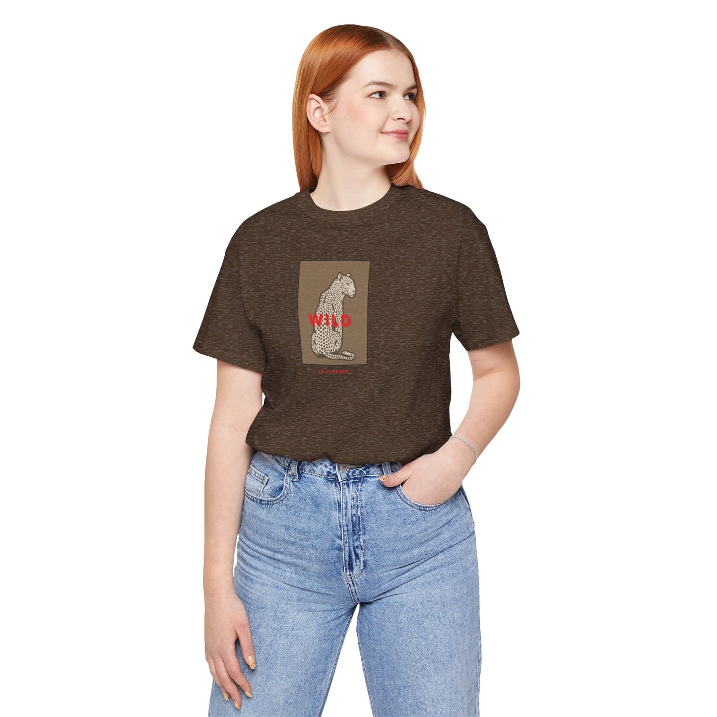 WILD Cheetah TAN Tshirt | Le Guepard Tee