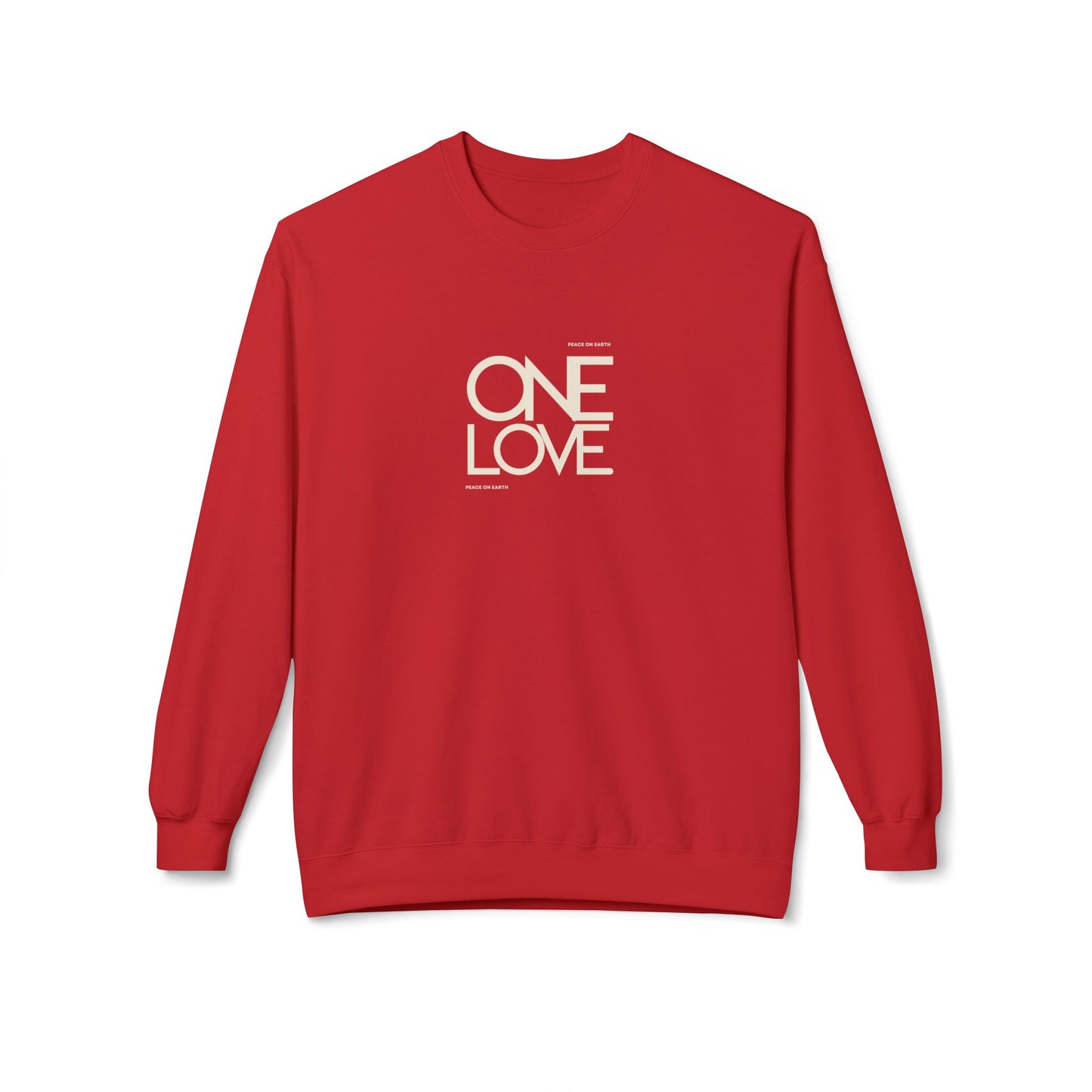 One Love Peace on Earth Holiday Unisex Sweatshirt