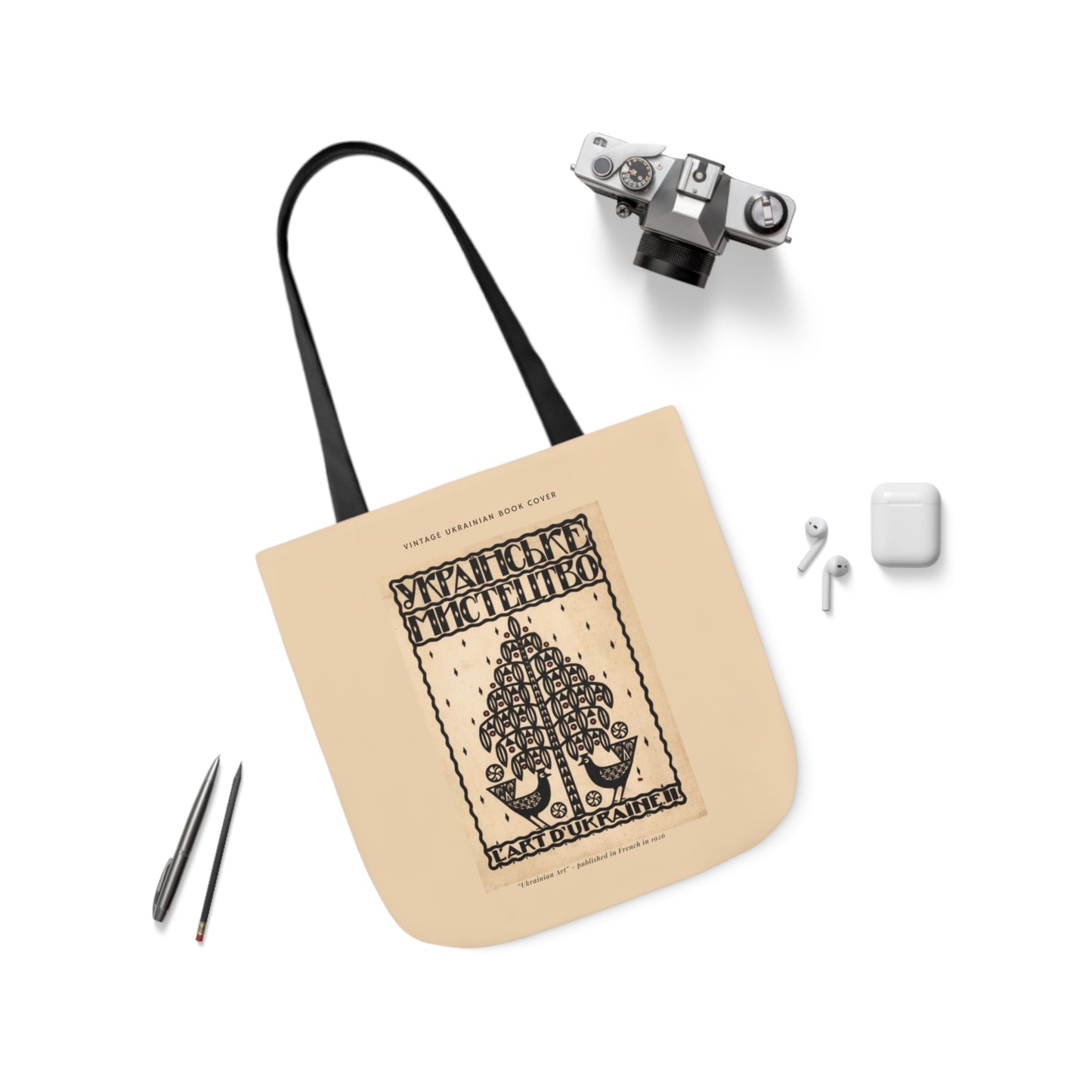 Ukrainian Vintage Graphic Tote Bag