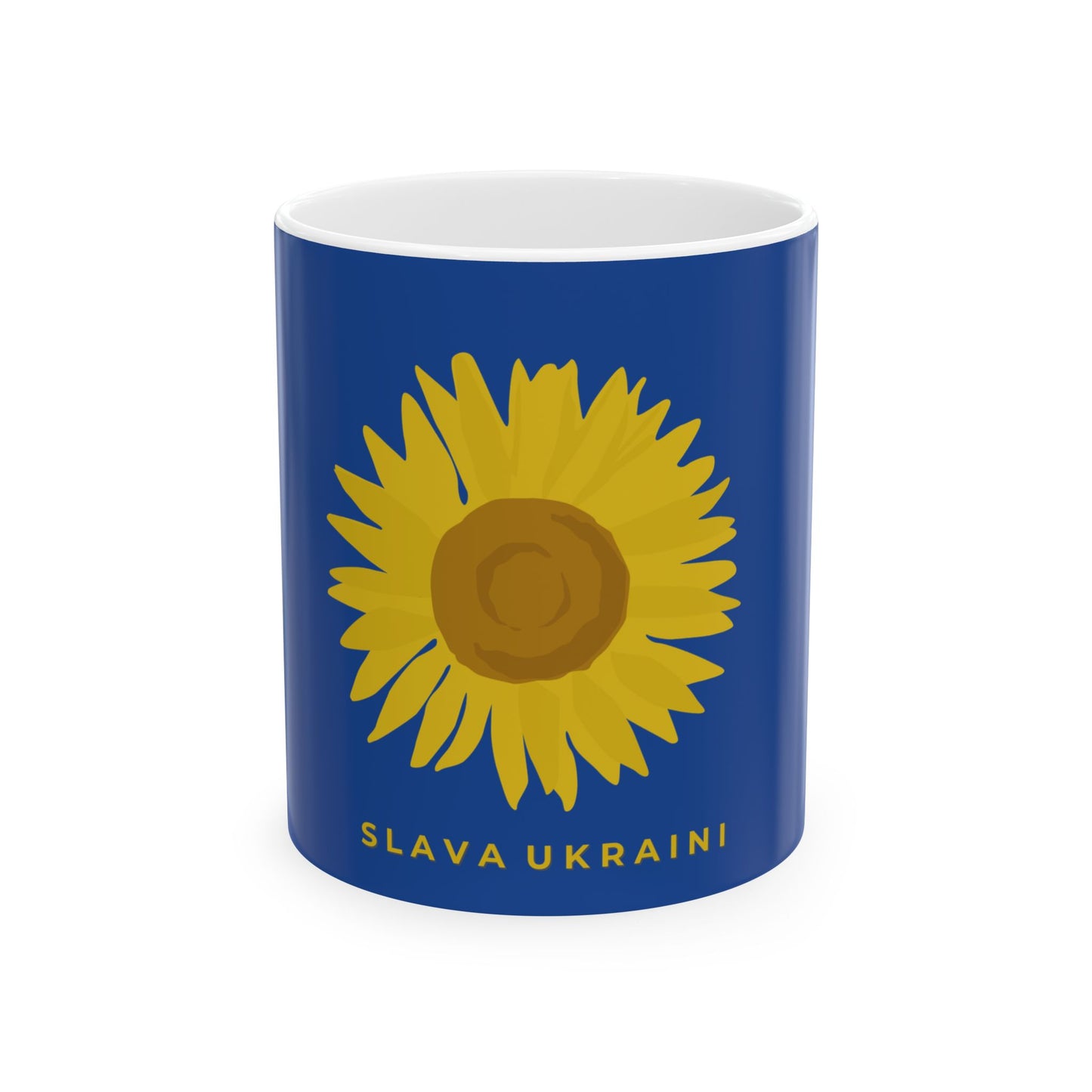 Support Ukraine Sunflower Ceramic Mug