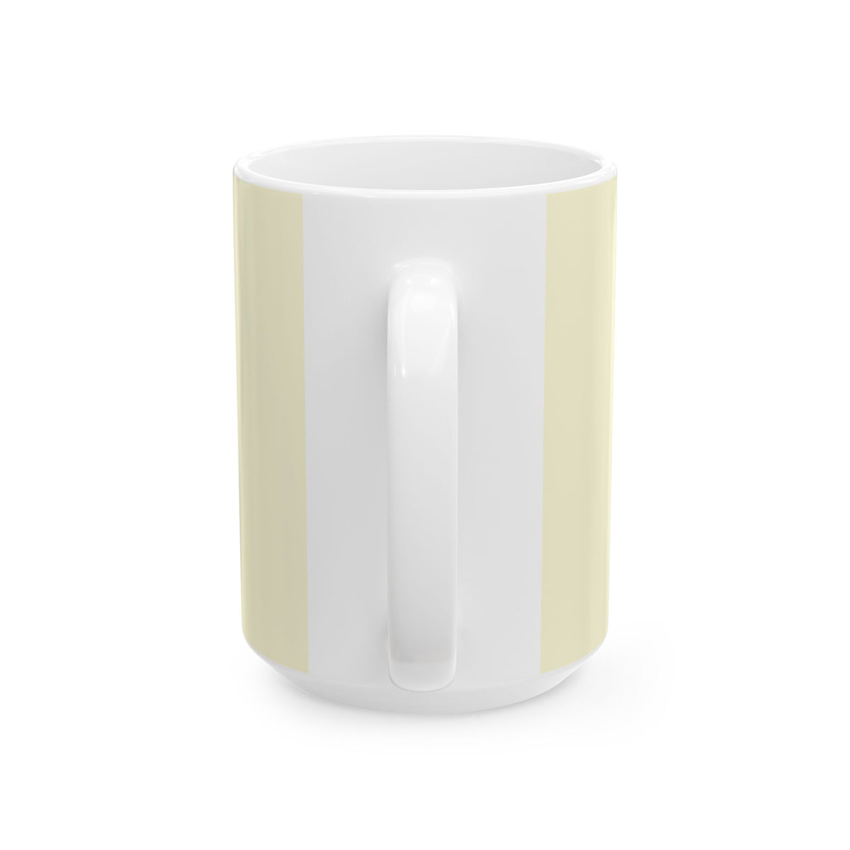 Happy Husband Ceramic Mug, CREAM — Art Deco Anniversary Gift (11oz & 15oz)