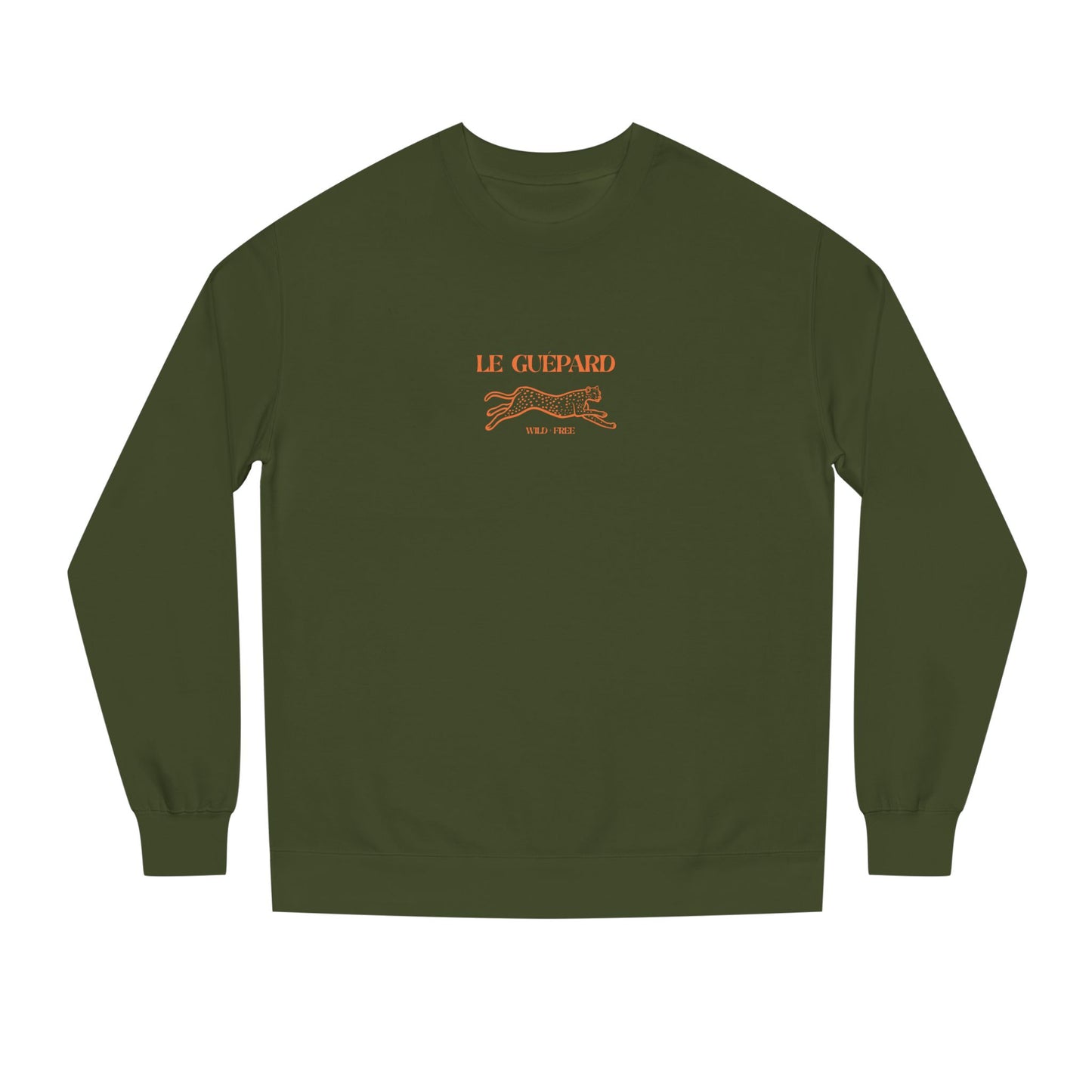 Classic Pink CHEETAH Crew Neck Sweatshirt - Le Guepard