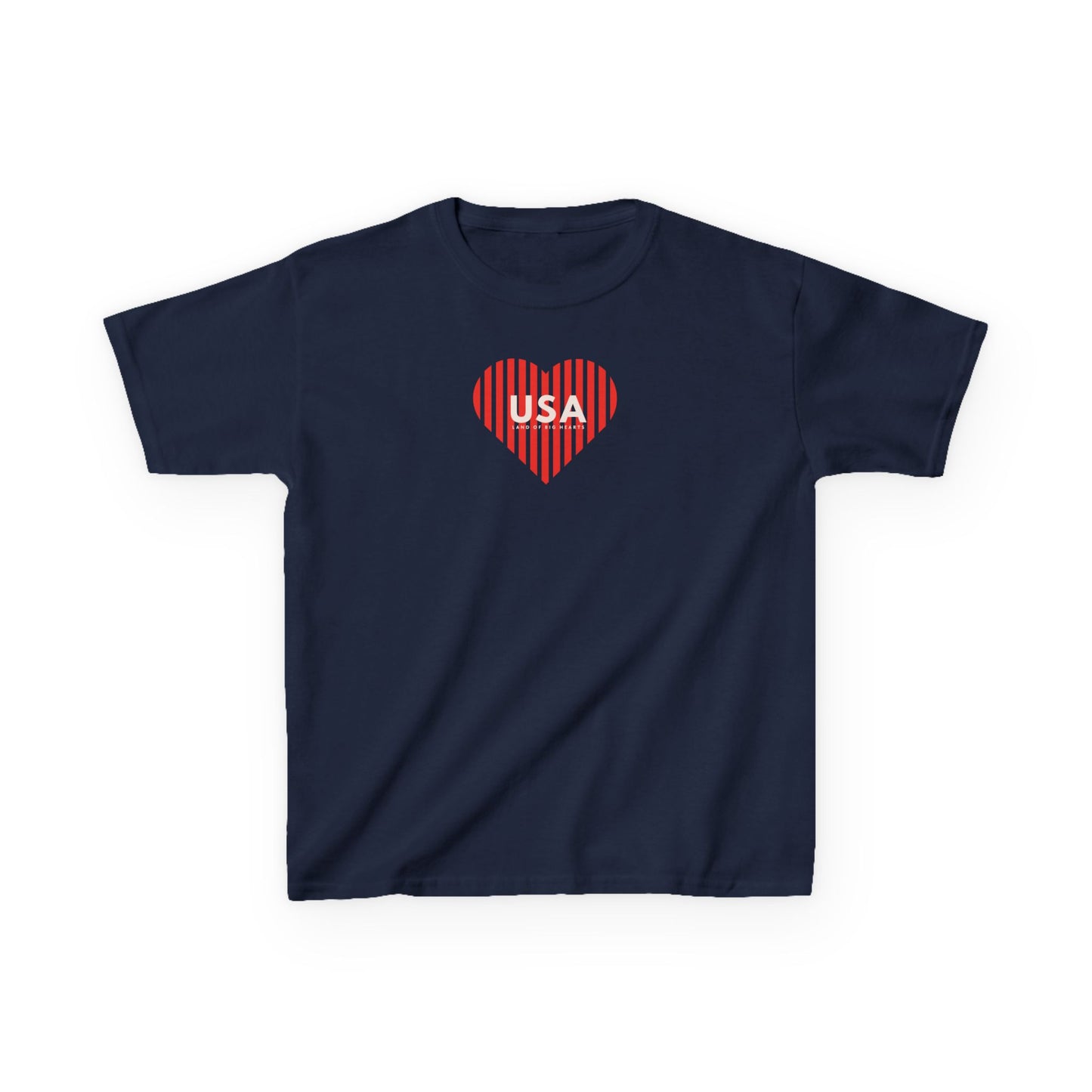 Kids Tee - USA Land of Big Hearts