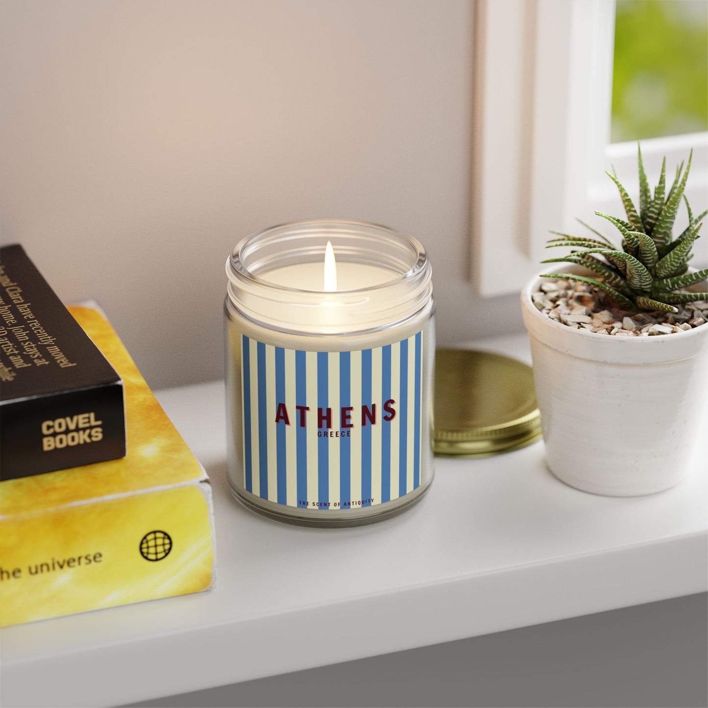 ATHENS, The Scent of Antiquity Scented Candle, Lavender Bergamot