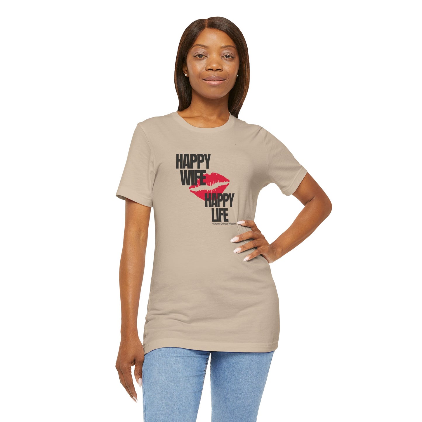 Happy Wife, Happy Life T-shirt, Cool Ladies Tee