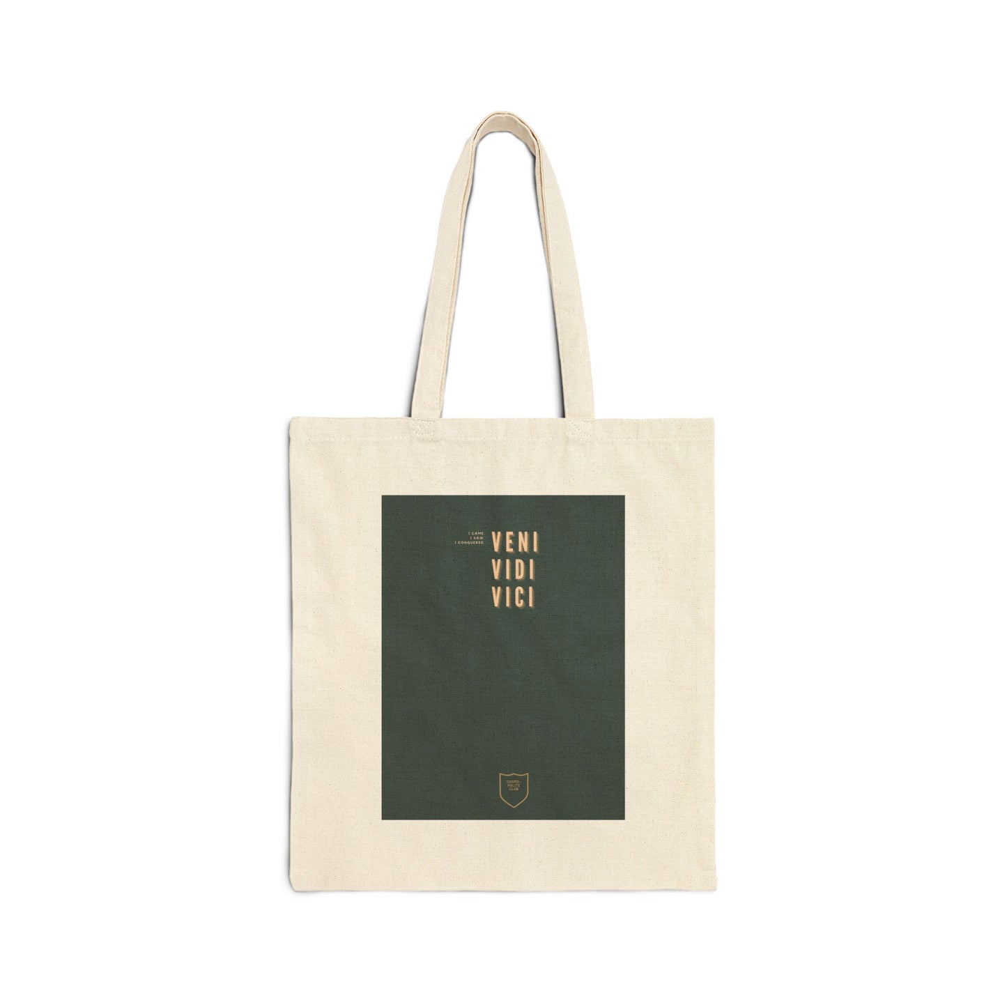 Veni, Vidi, Vici Canvas Tote Bag | Black and Natural Options