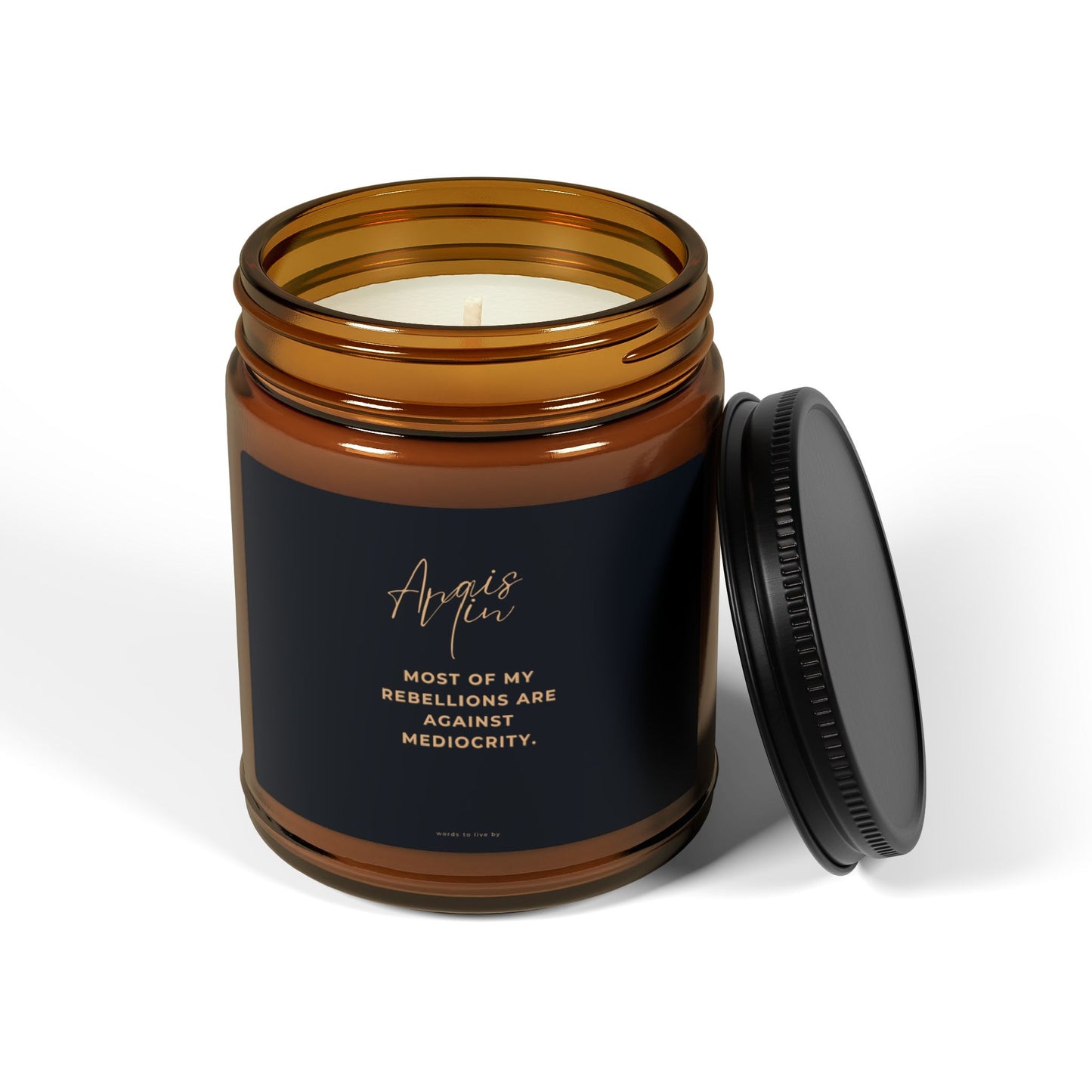 Anais Nin Moody Candle, Amber Glass