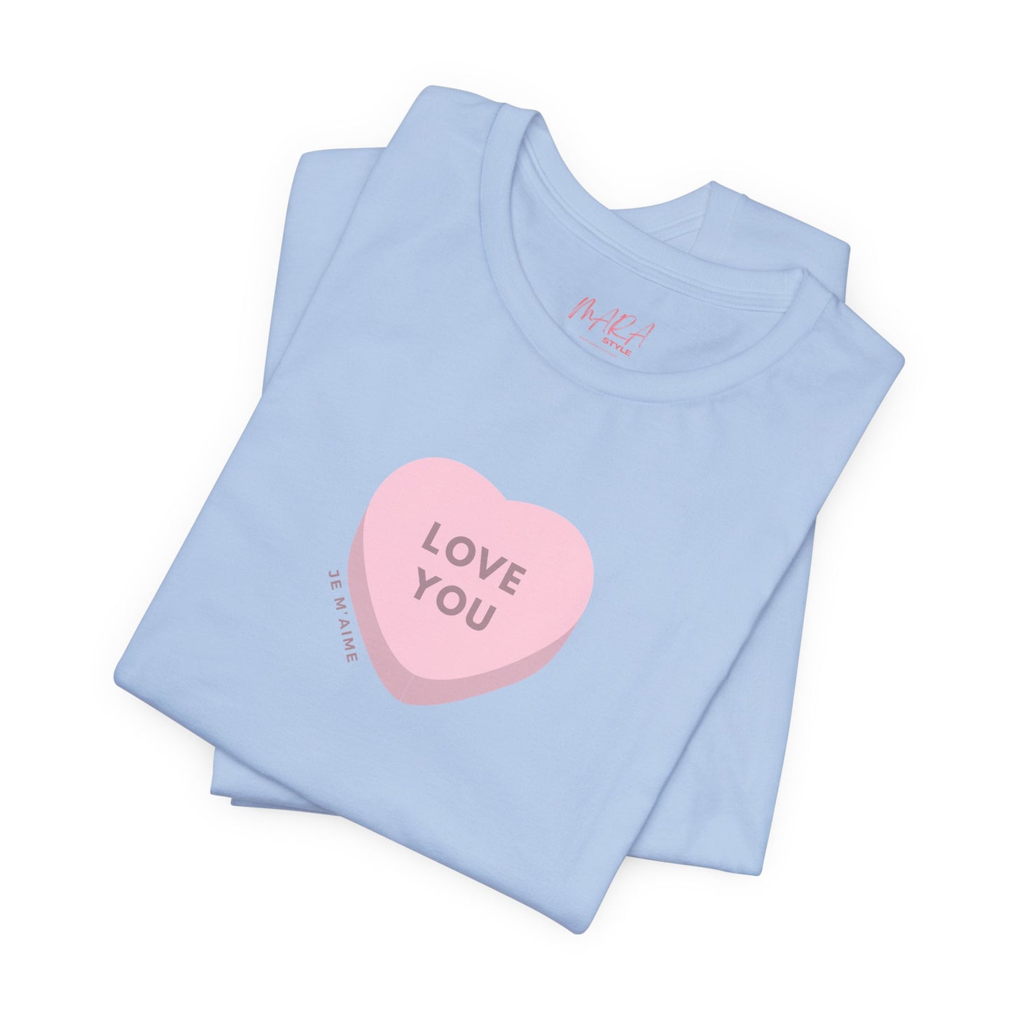 Self-Love Message Ladies Tee, "Je m'aime" I Love Myself