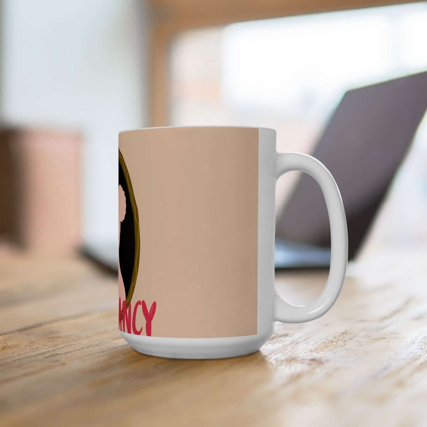 Stay Fancy Ceramic Mug — Ladies Beauty Coffee Cup (11oz/15oz)