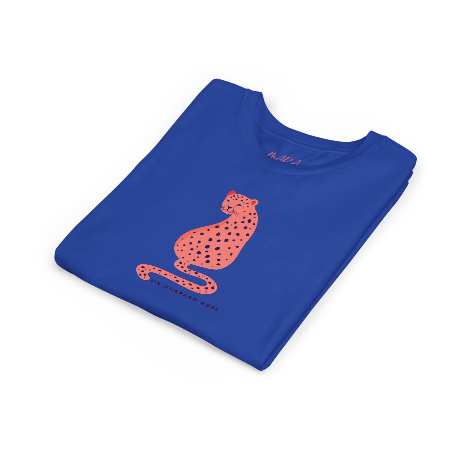Youth Short Sleeve Tee, Playful Pink Leopard Design