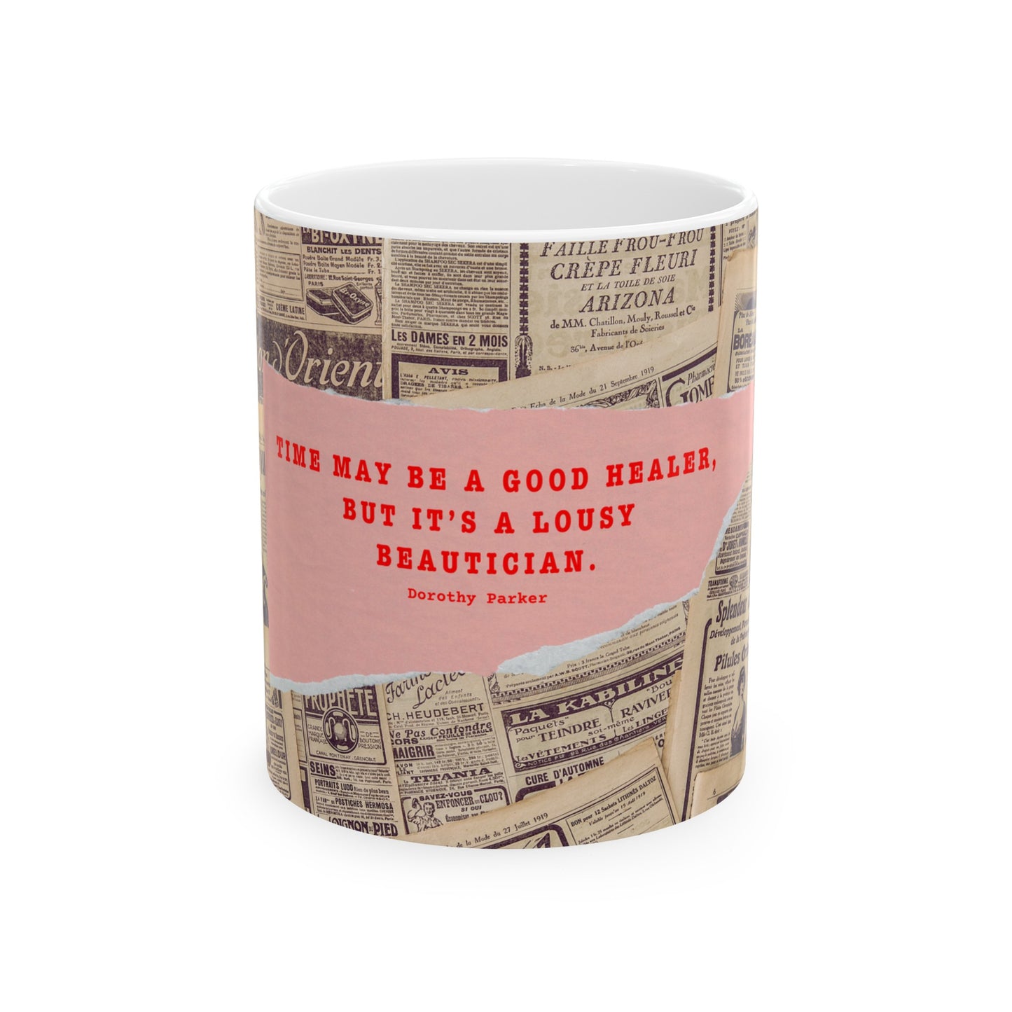 Literary Mug, Dorothy Parker quote