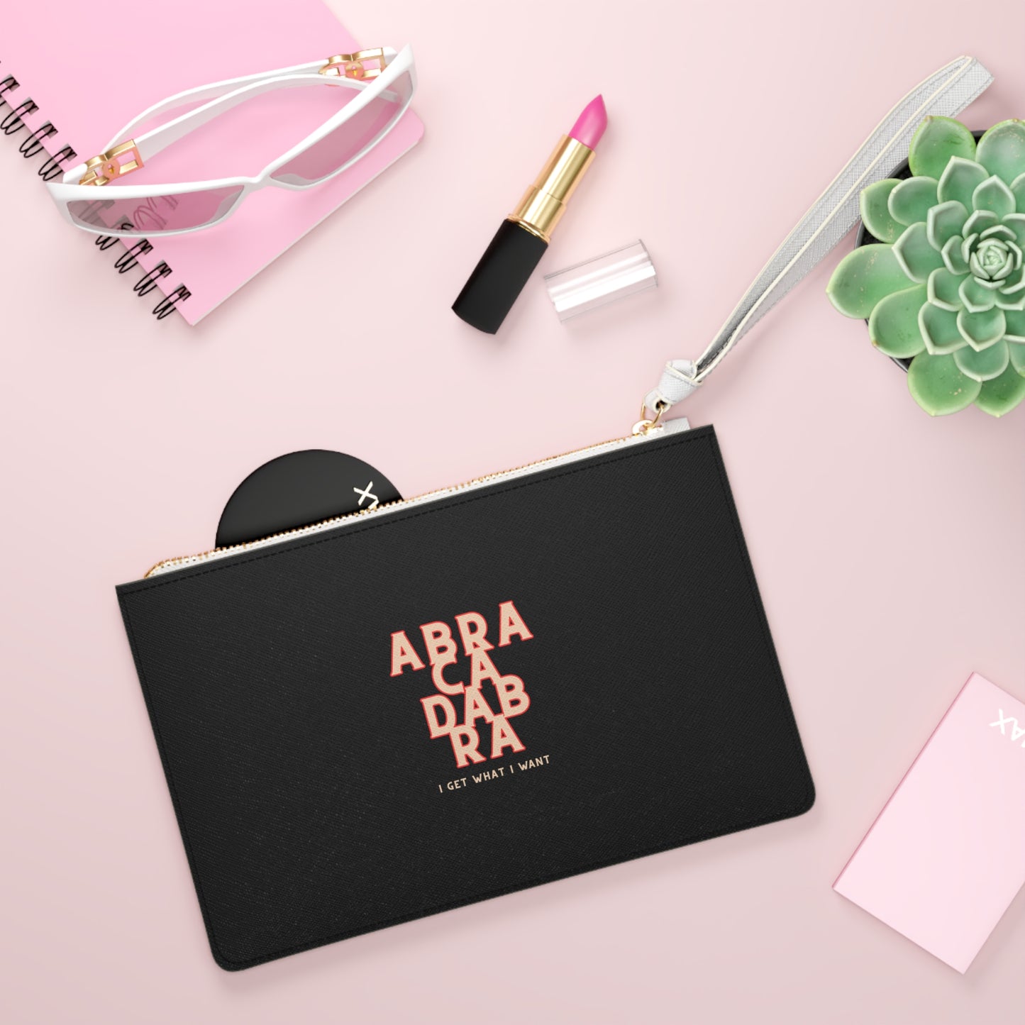 Cute Black Clutch Bag, Abracadabra