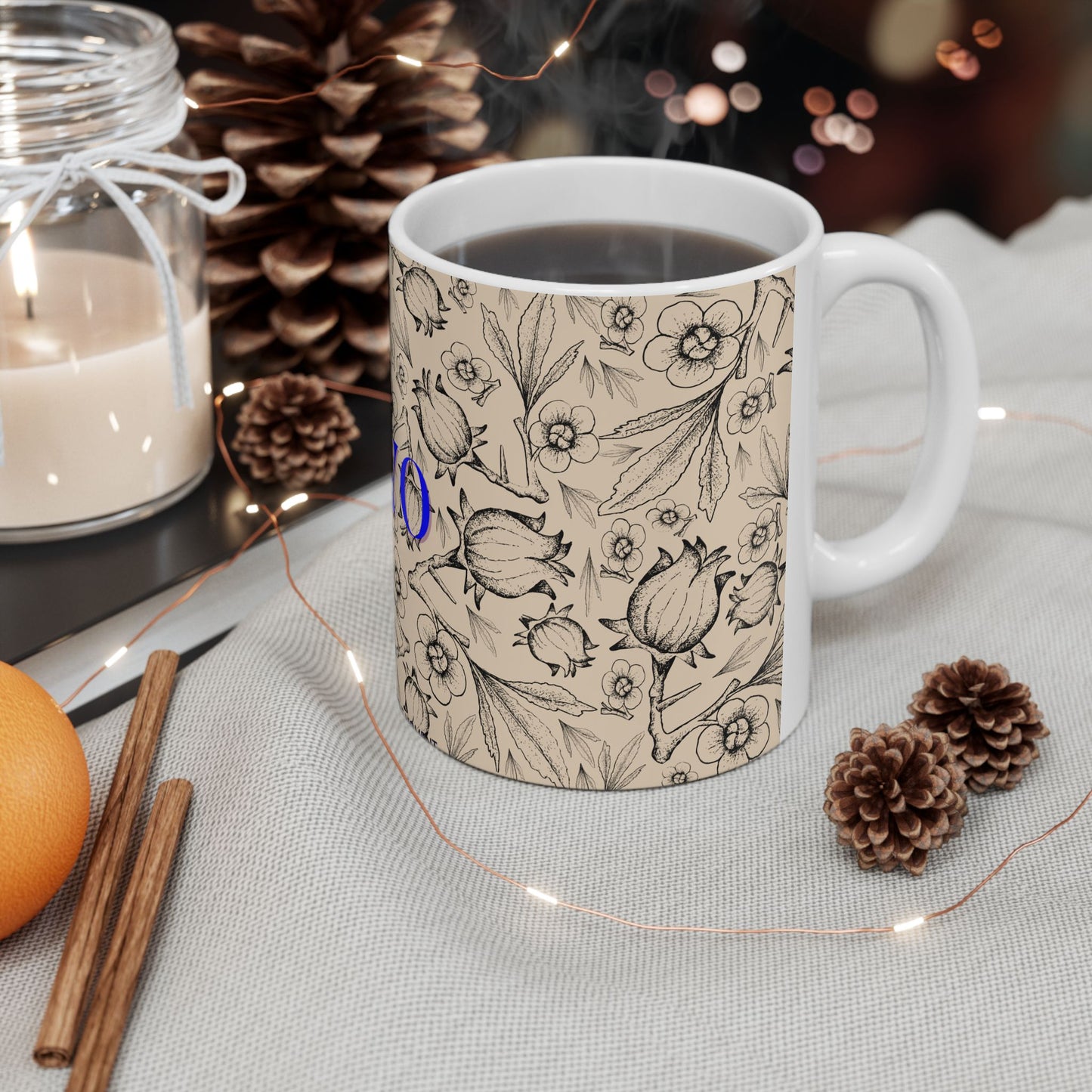 Japanese UKIYO Design Ceramic Mug