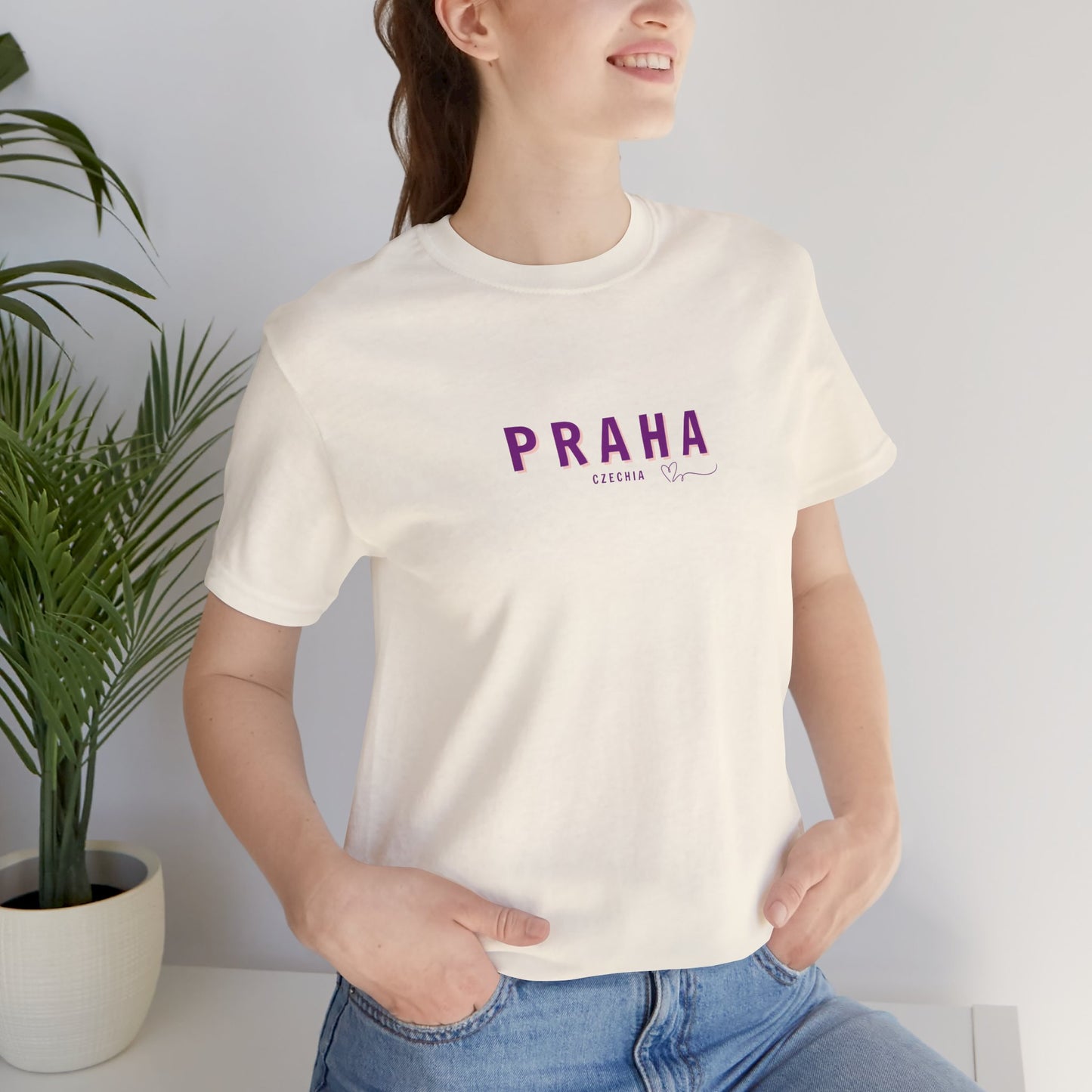 PRAHA, Czechia Minimalist Tshirt, Global Nomads Edition