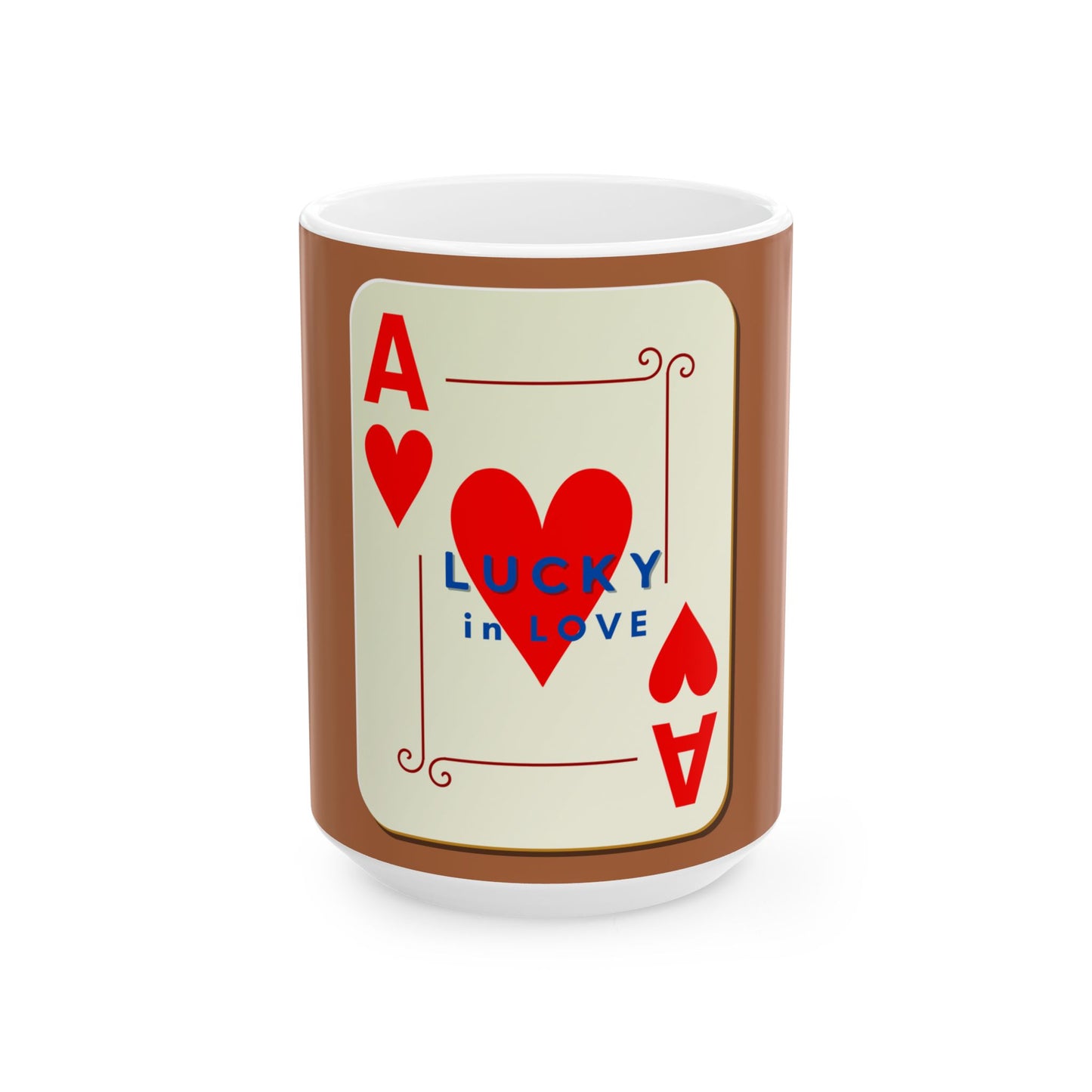 Lucky in Love Coffee Mug, Ace of Hearts