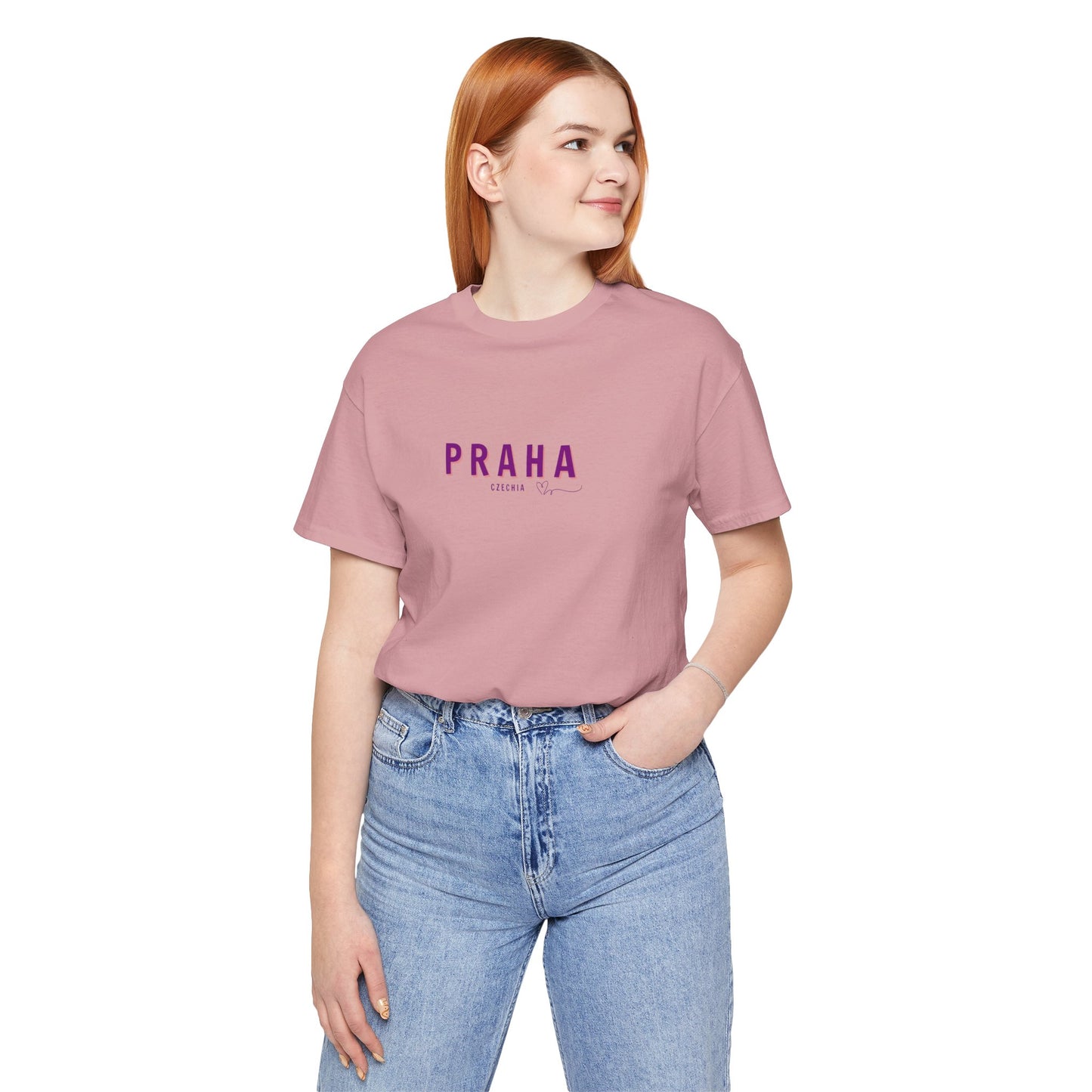 PRAHA, Czechia Minimalist Tshirt, Global Nomads Edition