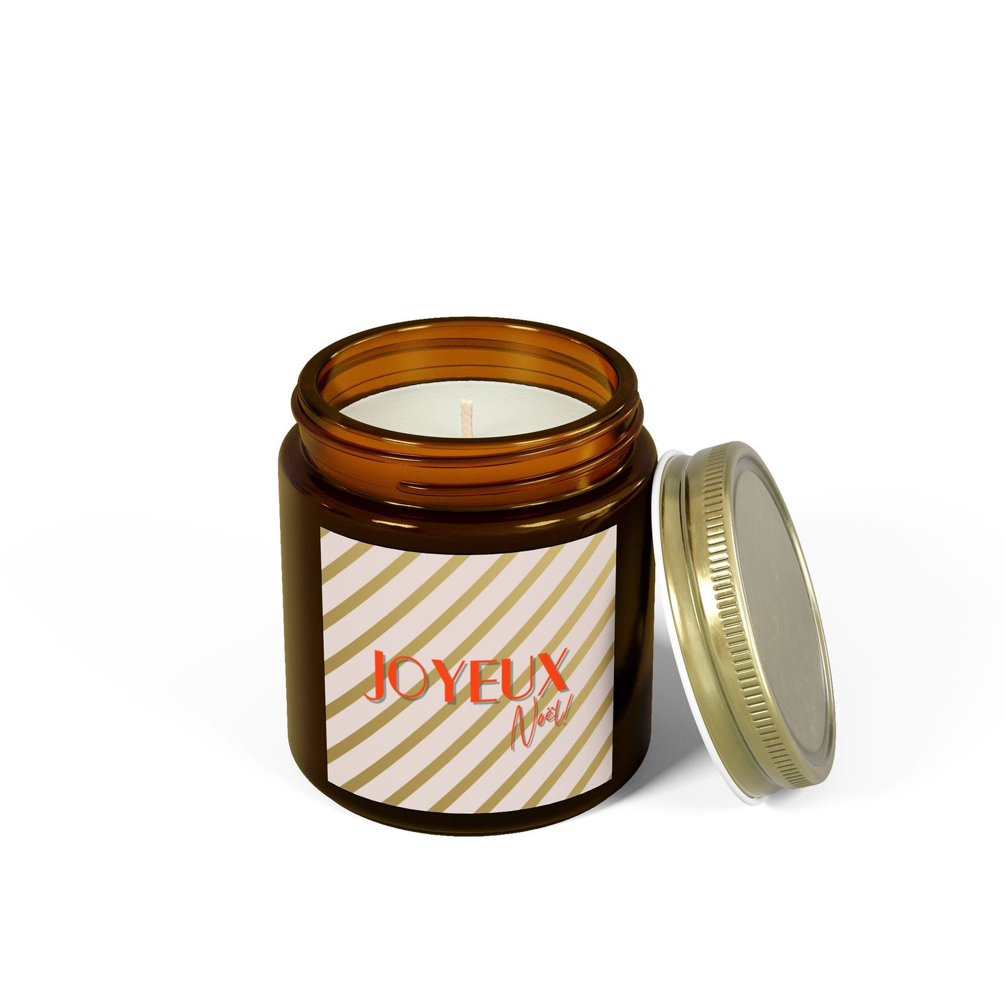 Festive Joyeux Noel Scented Candles, Holiday Decor