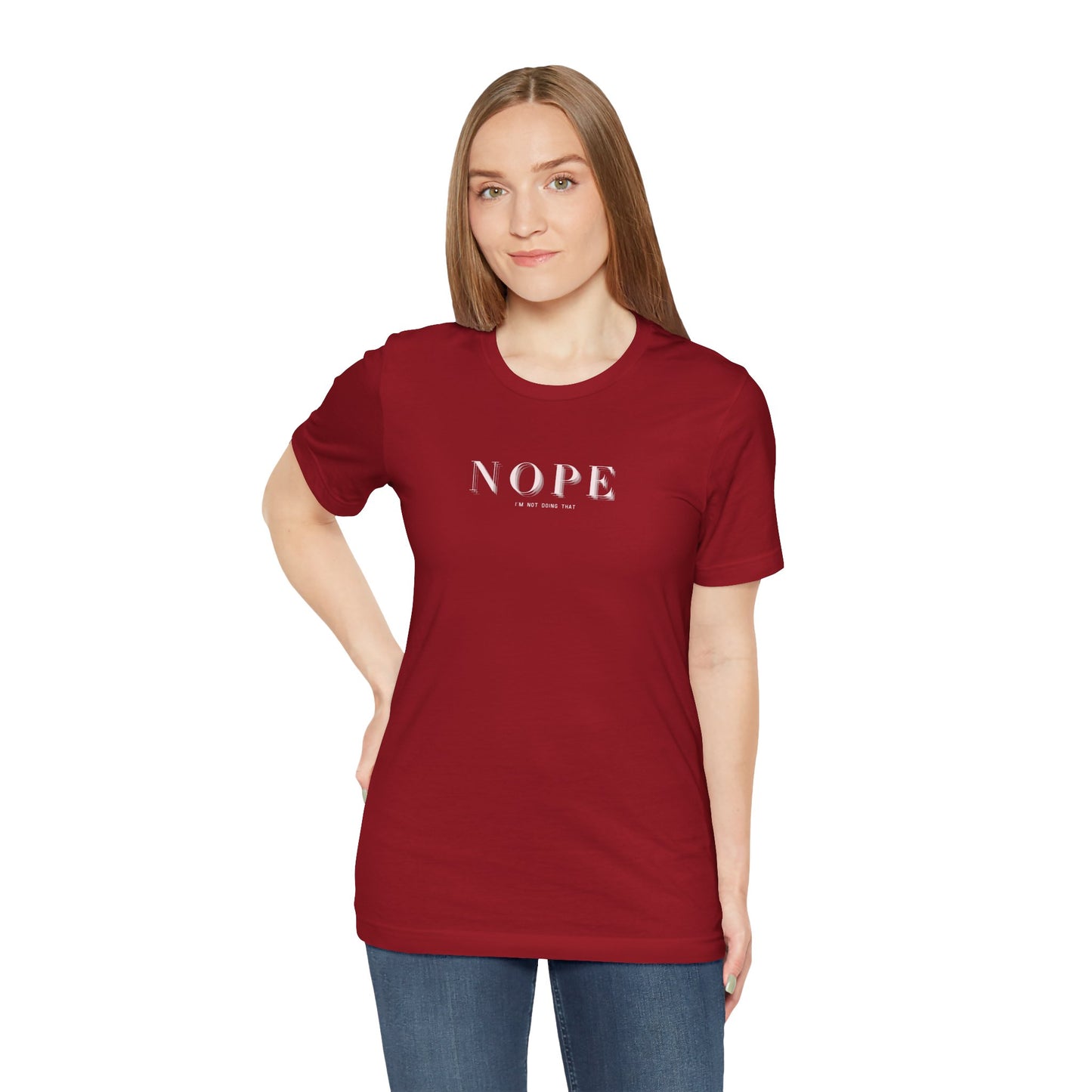 Unisex NOPE Design Jersey Short Sleeve Tee