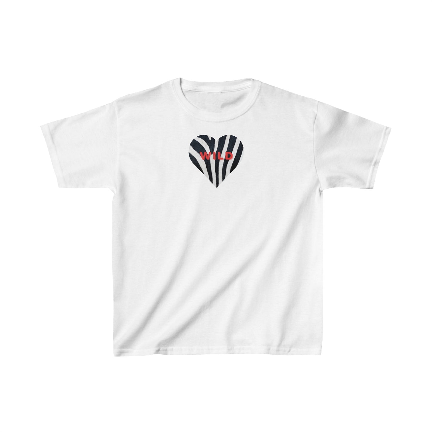 Zebra Heart Tee | Kids Animal Print