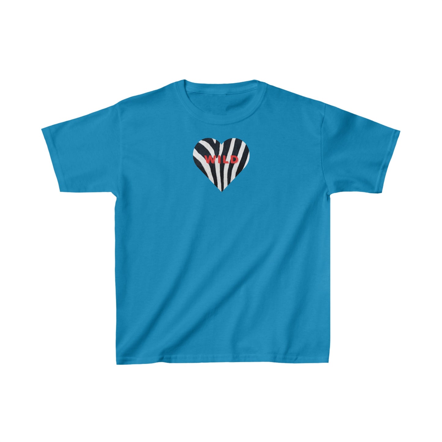 Zebra Heart Tee | Kids Animal Print