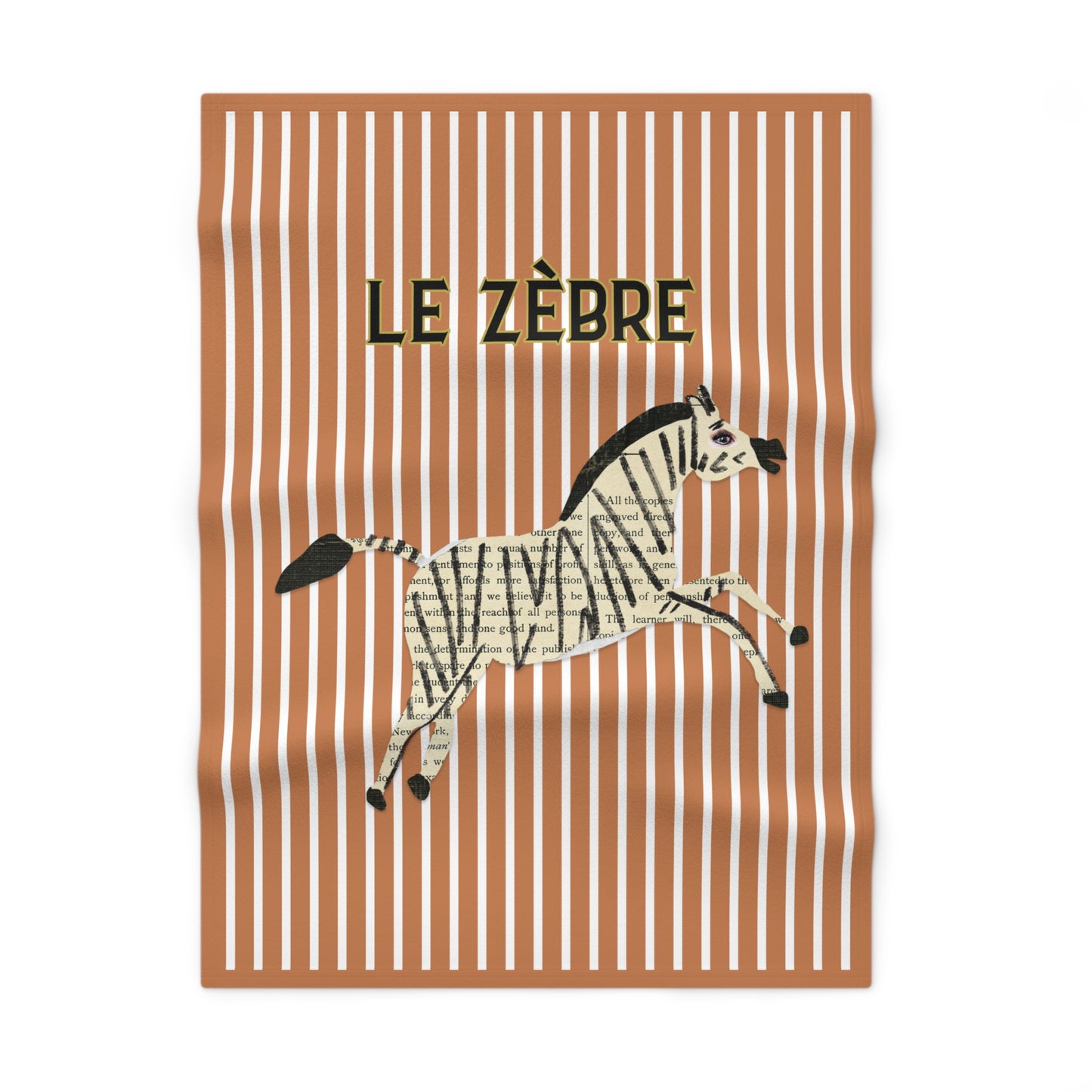 Cute Zebra Baby Blanket, BROWN