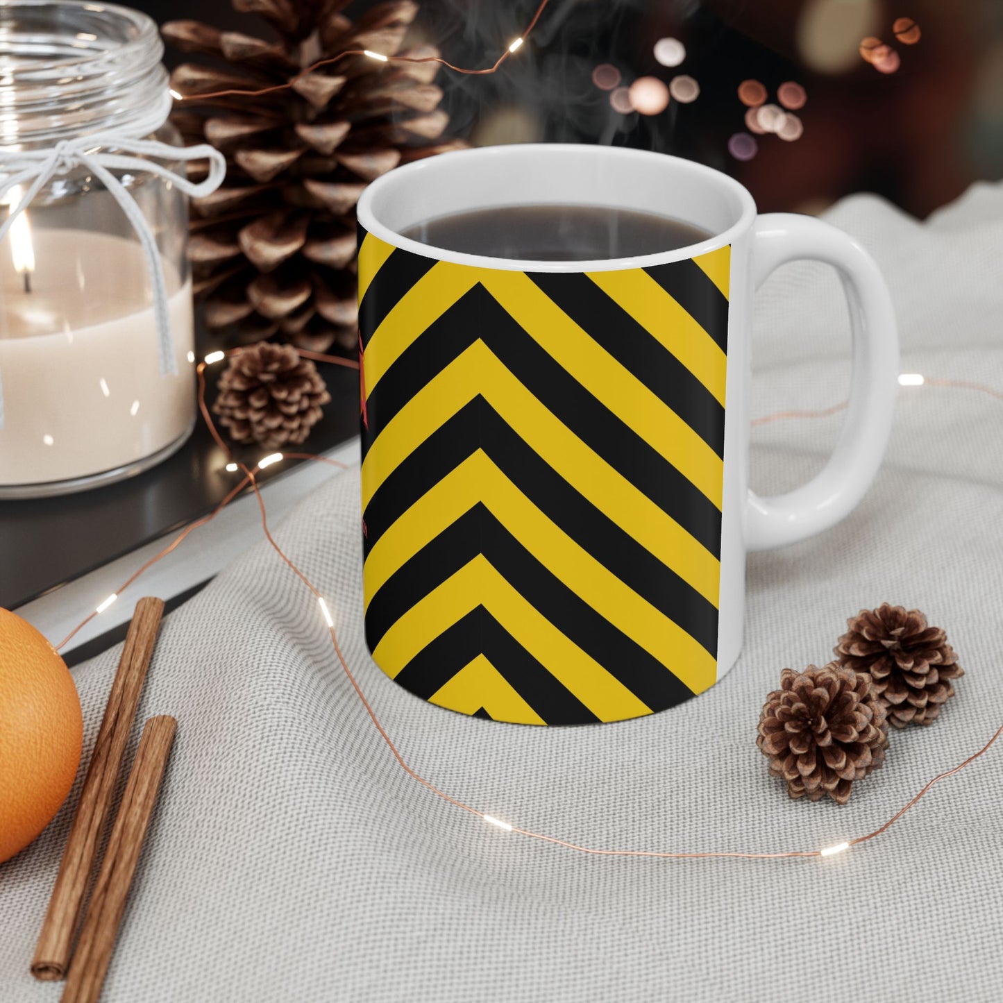 Deja Vu - "Living in the Illusion" Ceramic Mug, Graphic Design