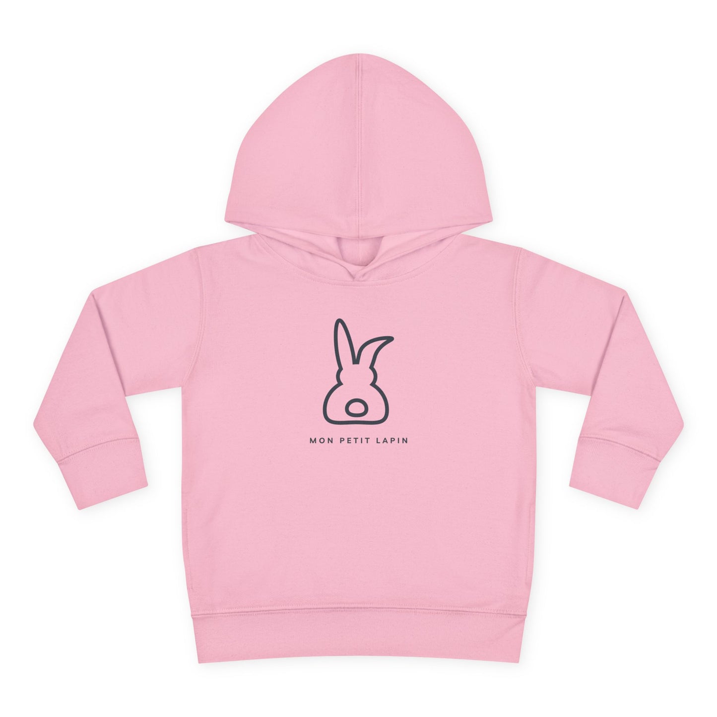 Mon Petit Lapin - Cute Toddler Fleece Hoodie Pullover