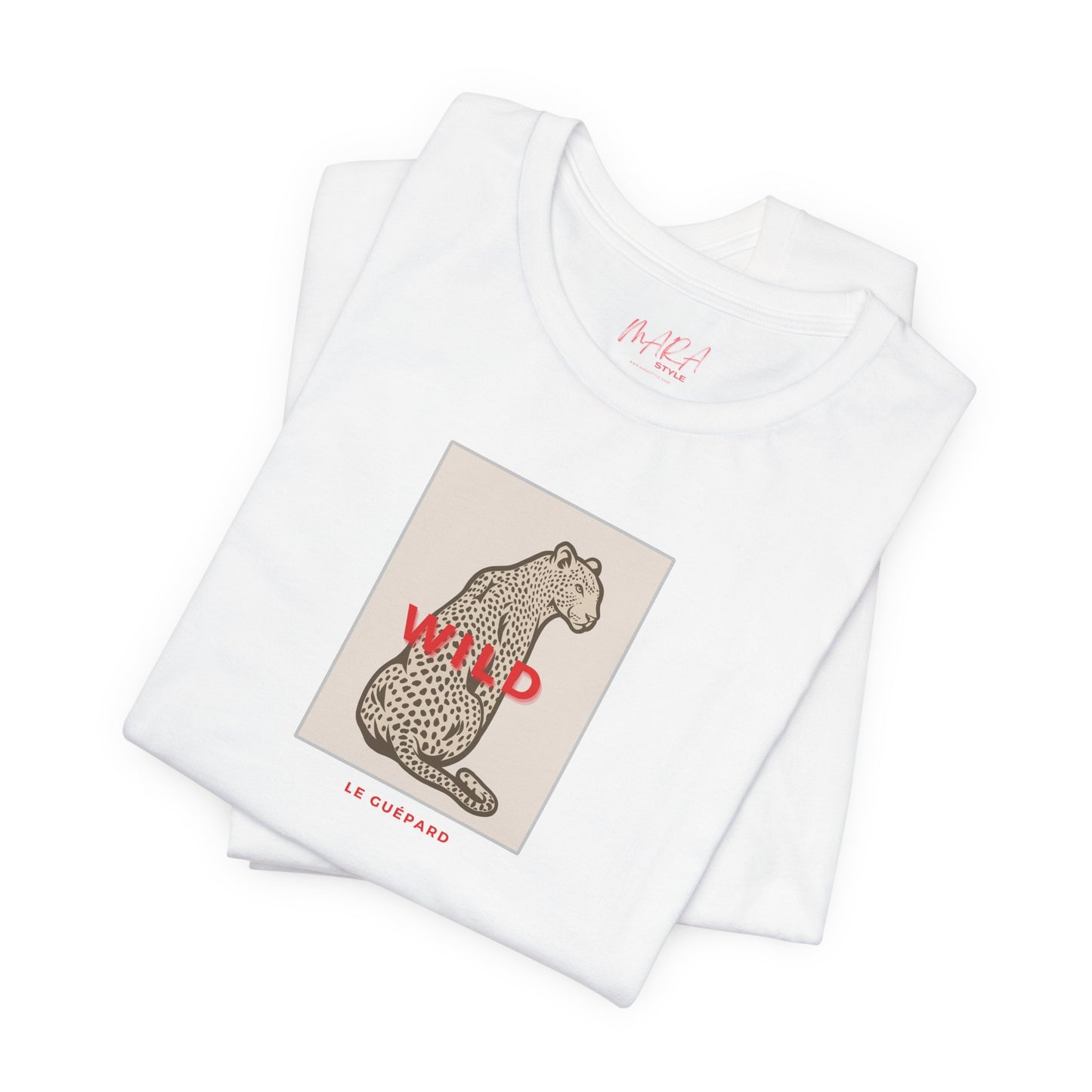 WILD Cheetah TAN Tshirt | Le Guepard Tee