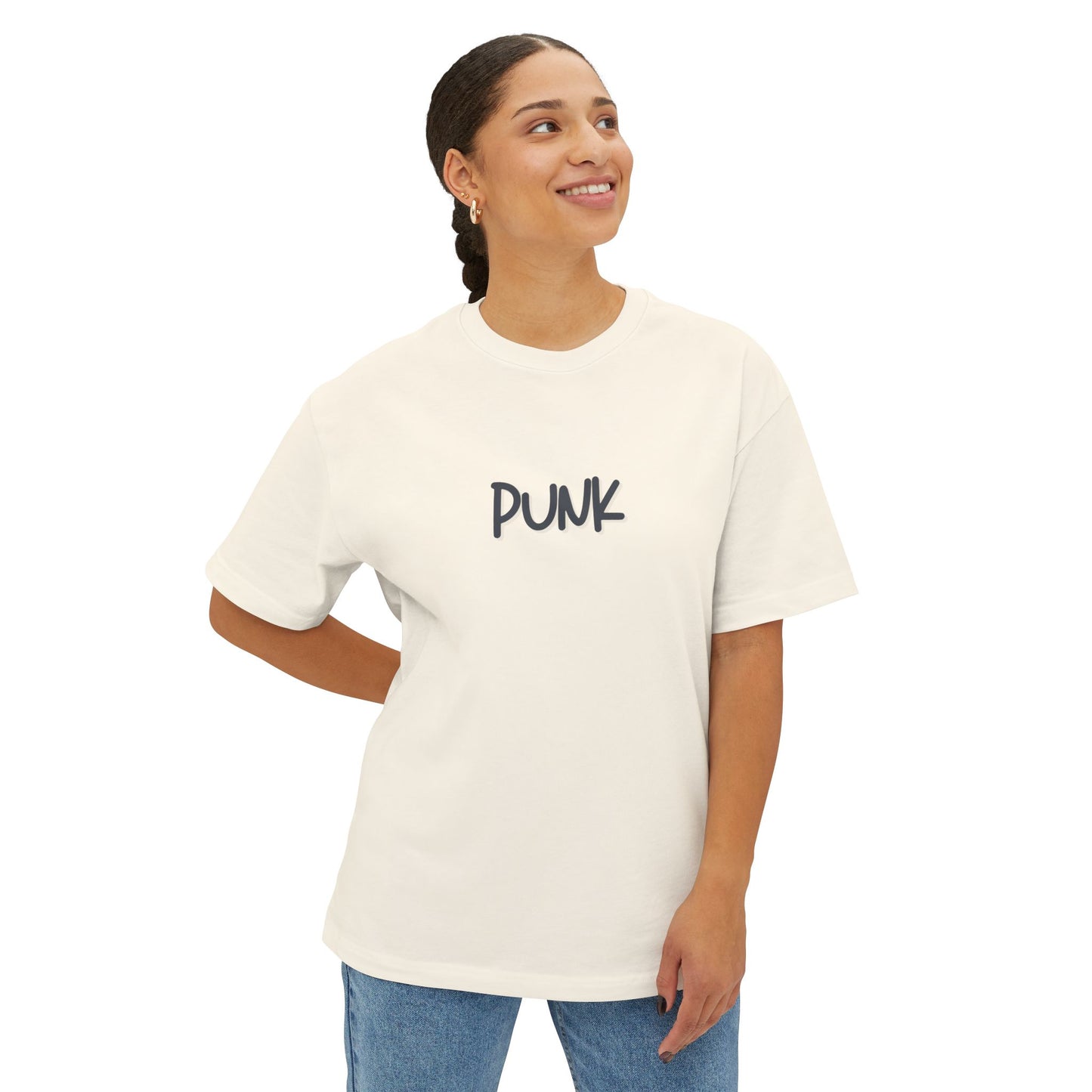 PUNK Oversized Boxy Tee - Casual Streetwear Top