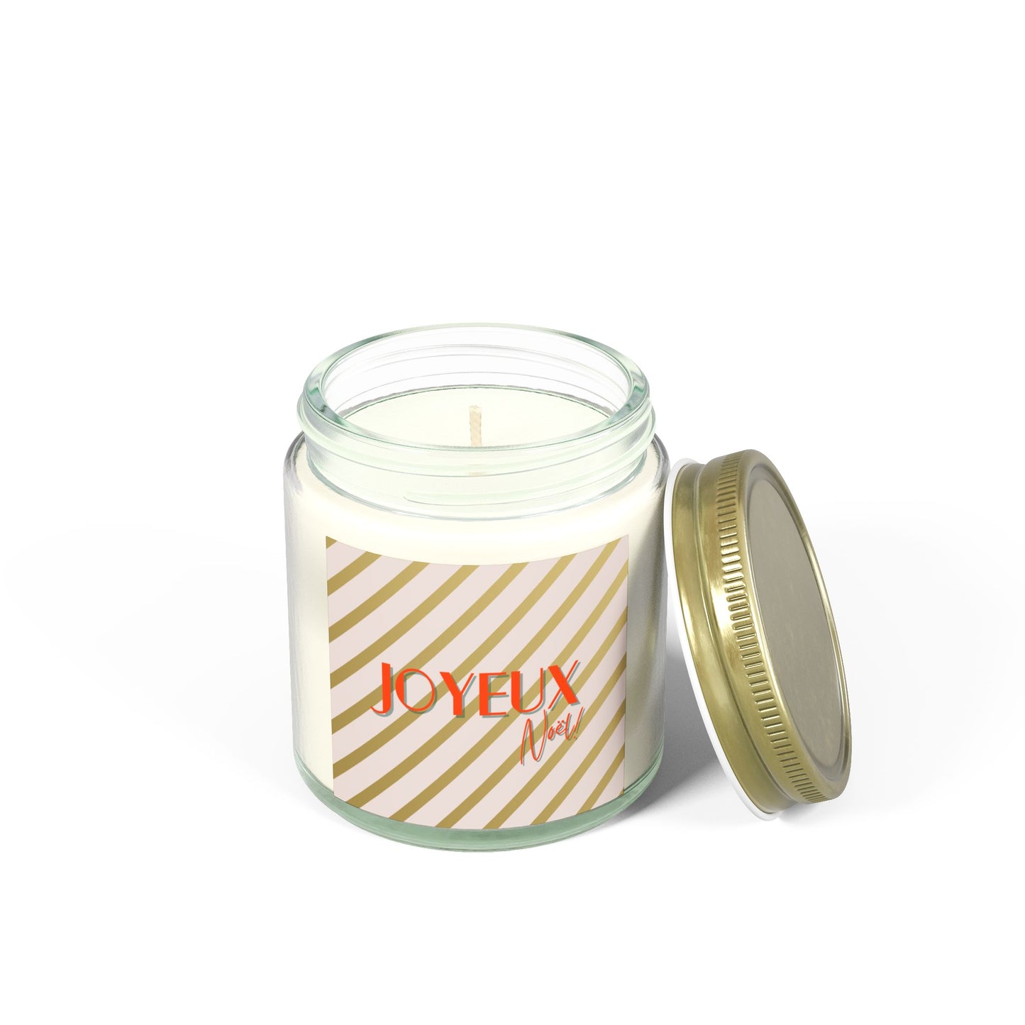 Festive Joyeux Noel Scented Candles, Holiday Decor