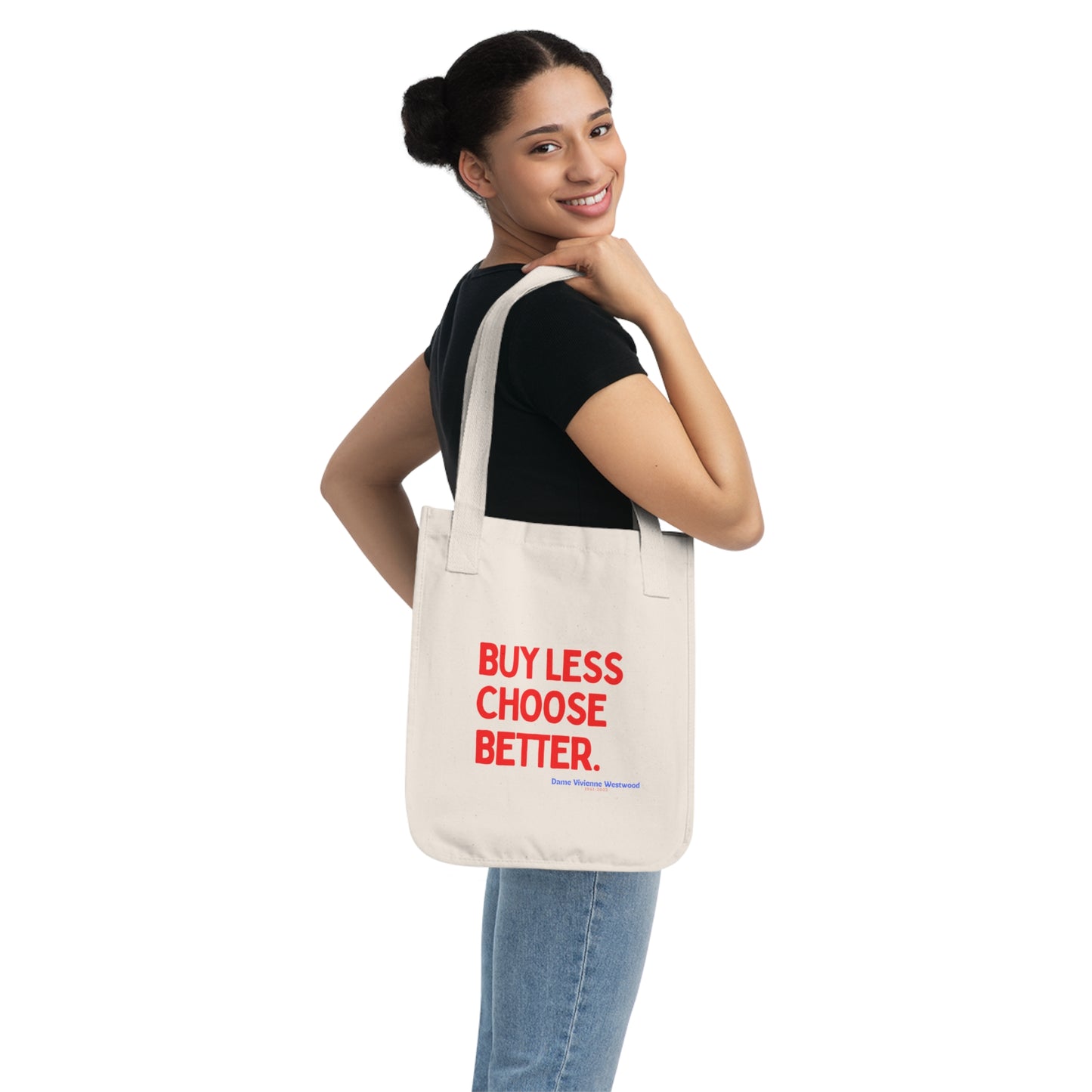 Vivienne Westwood Inspired Organic Canvas Tote Bag - Eco-Friendly Fashion