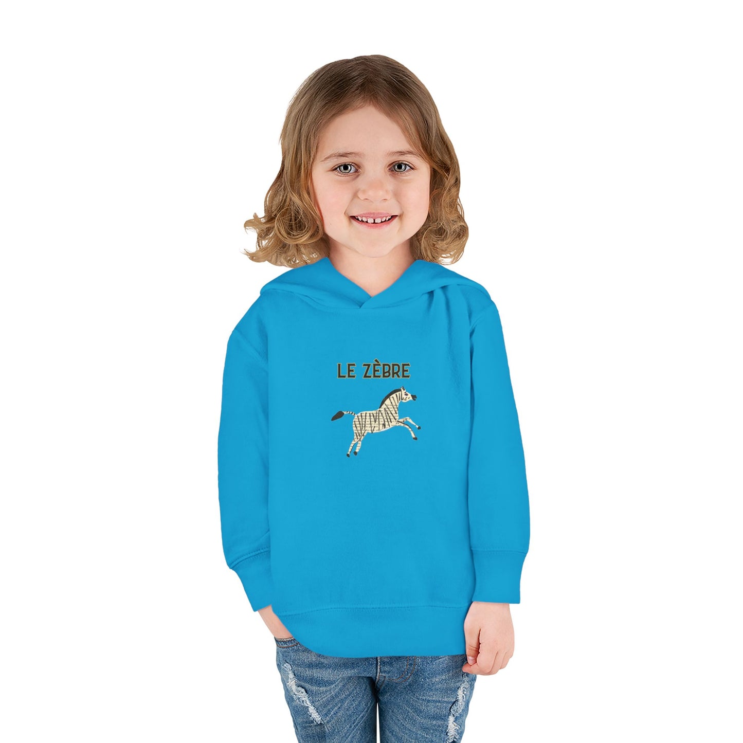 Le Zèbre Toddler Fleece Hoodie, Pullover Hoodie