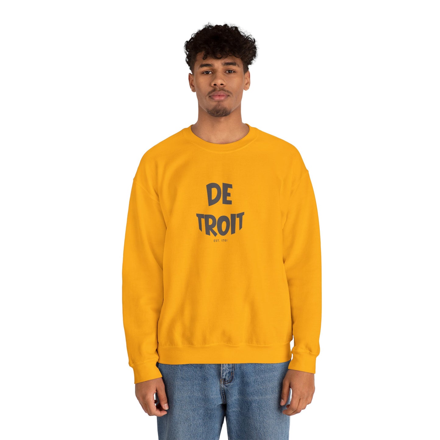 Cool DETROIT Crewneck Sweatshirt