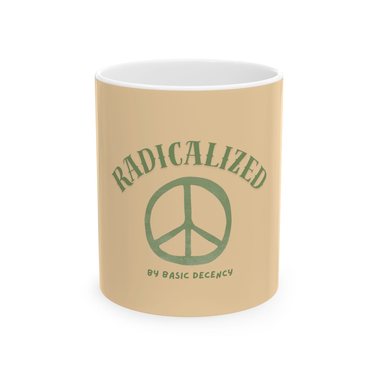 Radicalized by Peace Coffee Mug