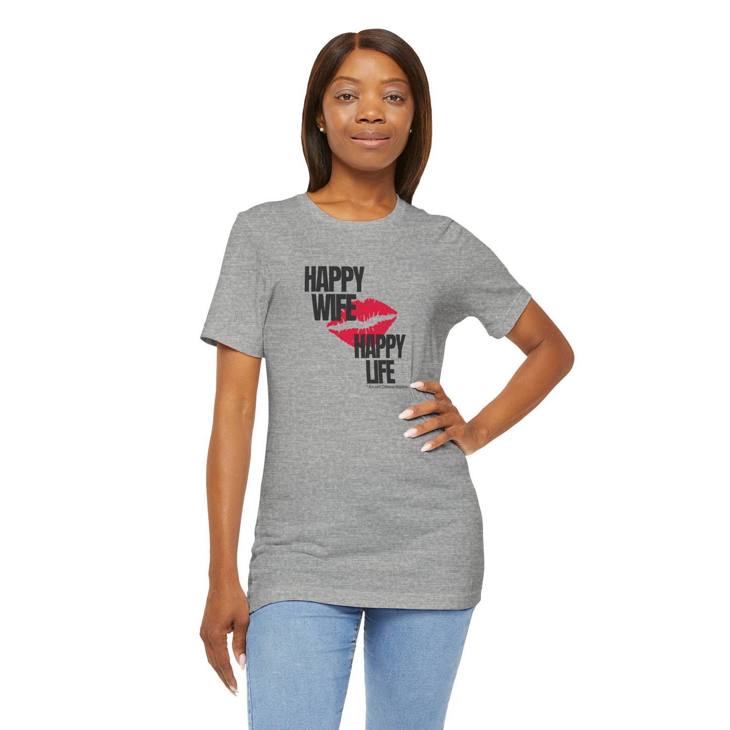 Happy Wife, Happy Life T-shirt, Cool Ladies Tee
