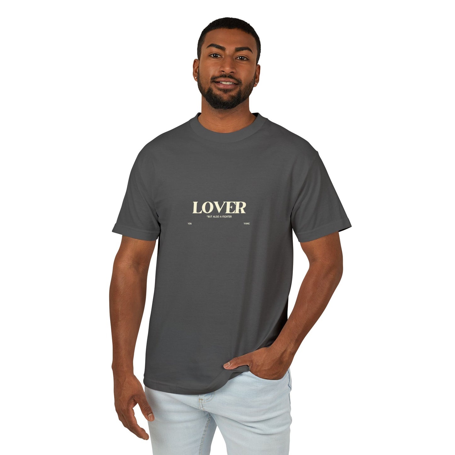 Yin/Yang Lover-Fighter Tee, Vintage Colors