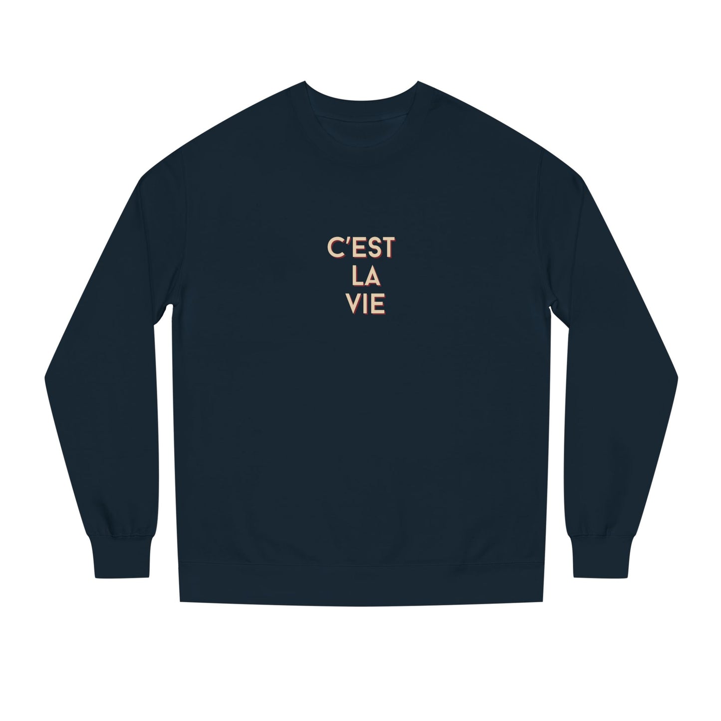 Dark Navy Colored Sweatshirt - C'est la vie