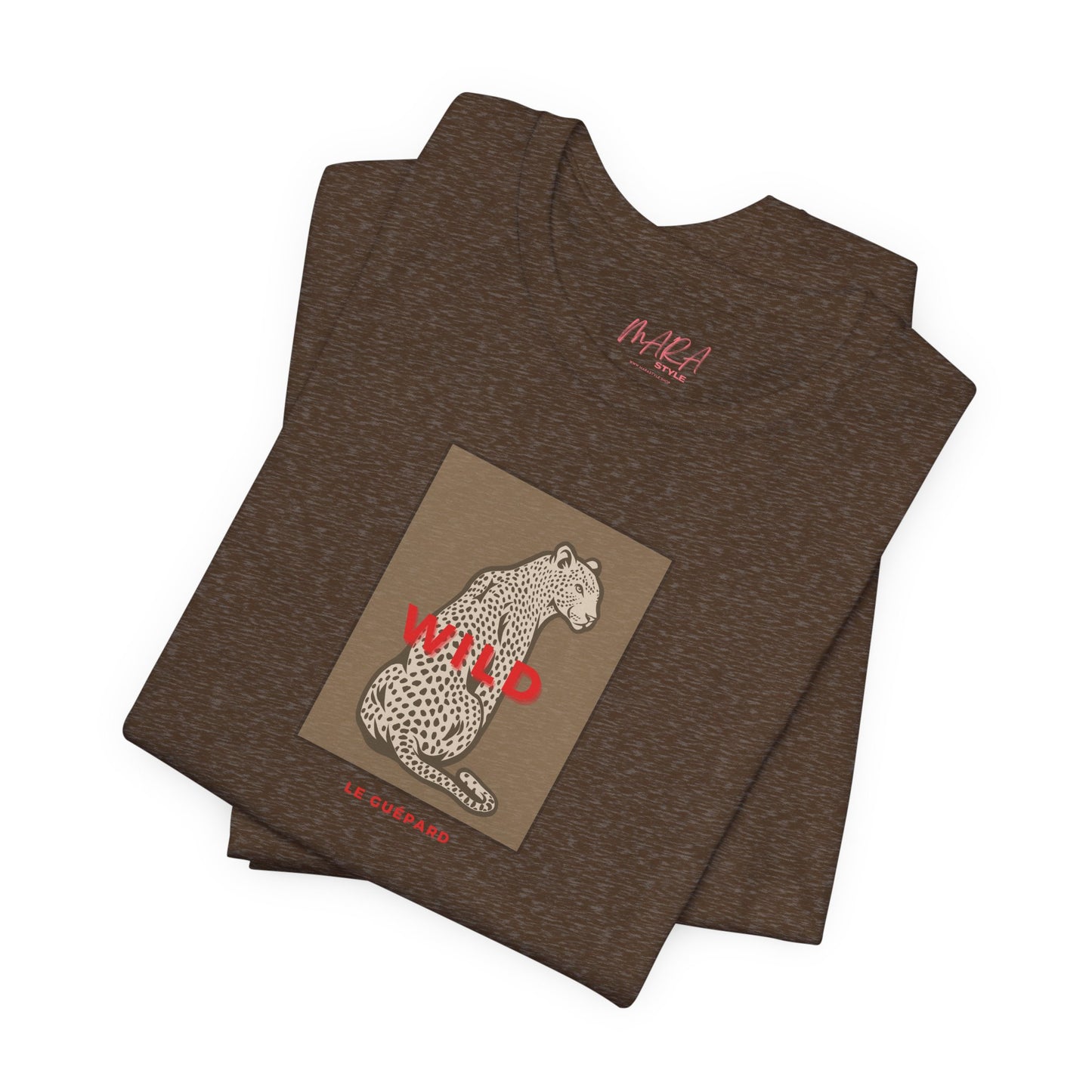 WILD Cheetah TAN Tshirt | Le Guepard Tee