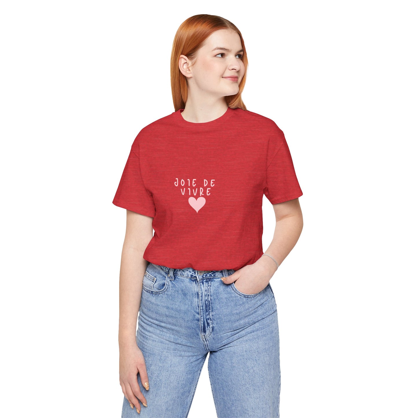Joie de Vivre Heart Tee, French Graphic Shirt