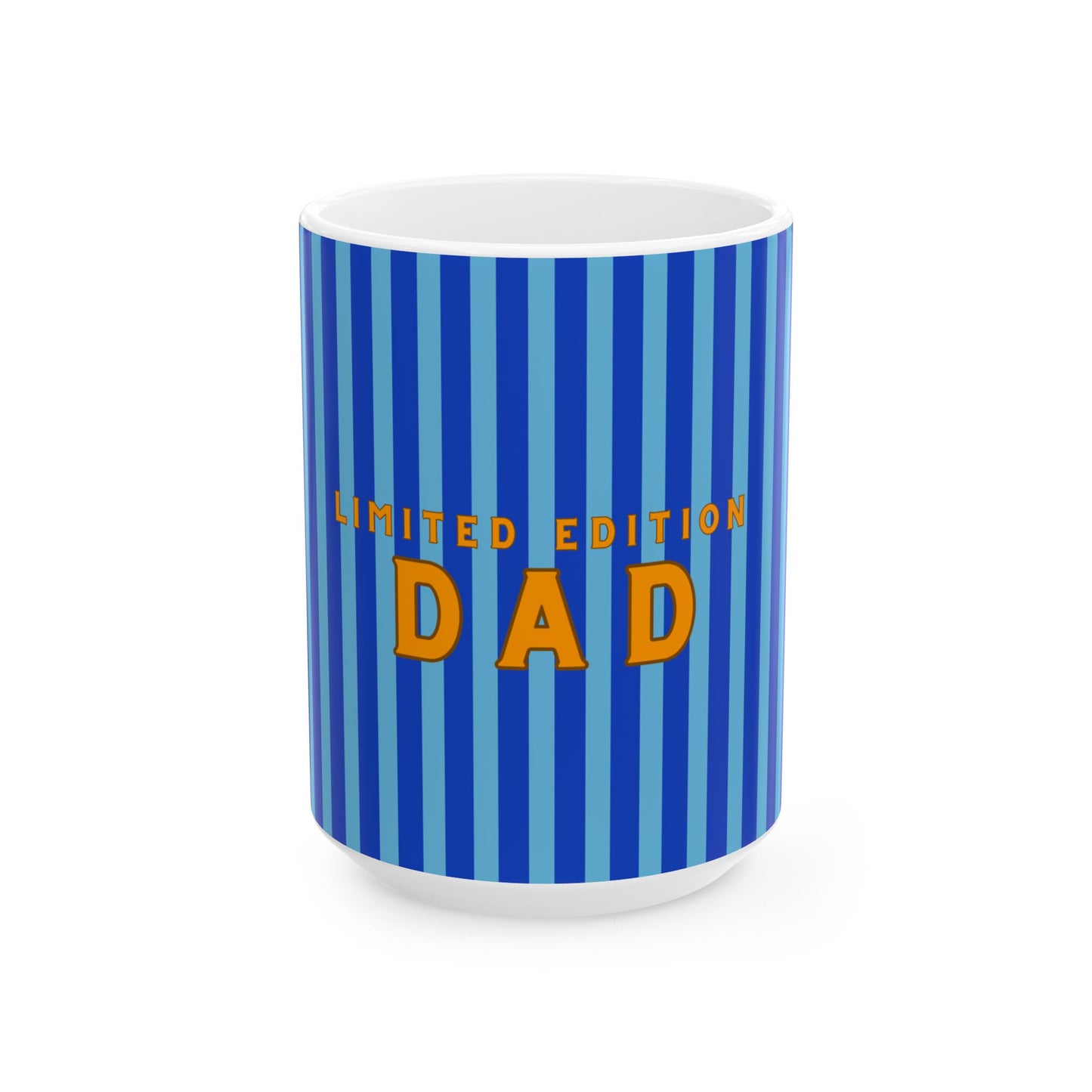 Limited Edition DAD Blue Ceramic Mug, Father's Day Mug