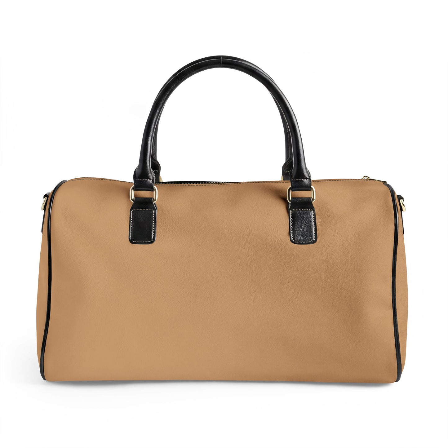 Paris Je T'aime Leather Weekender Bag — Deluxe Stripped Travel Duffle