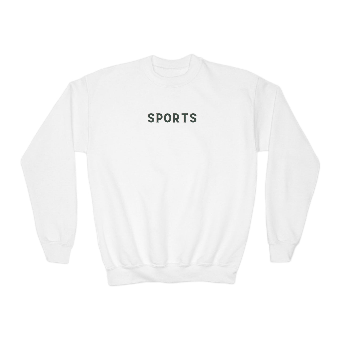 Youth SPORTS Crewneck Sweatshirt - Stylish School Activities Pullover