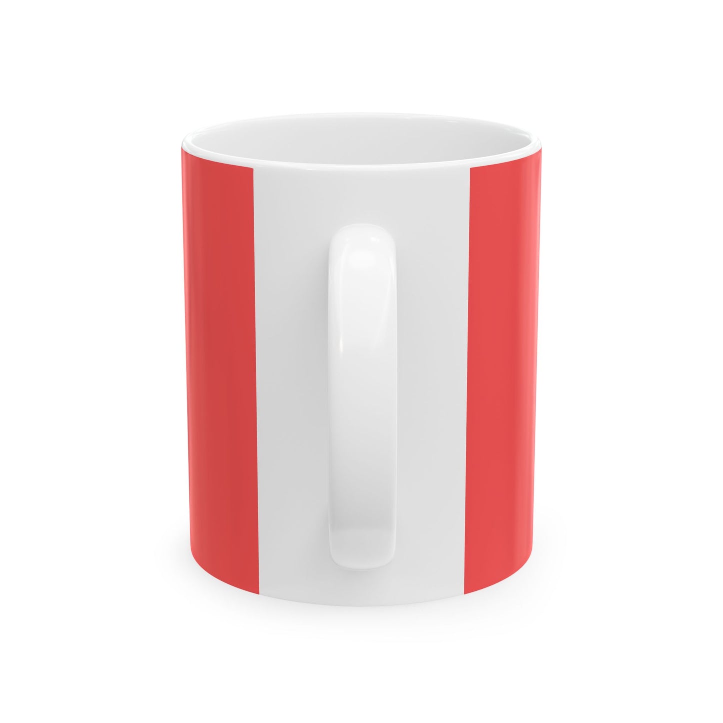 Que Será, Será Ceramic Mug, CORAL Flower