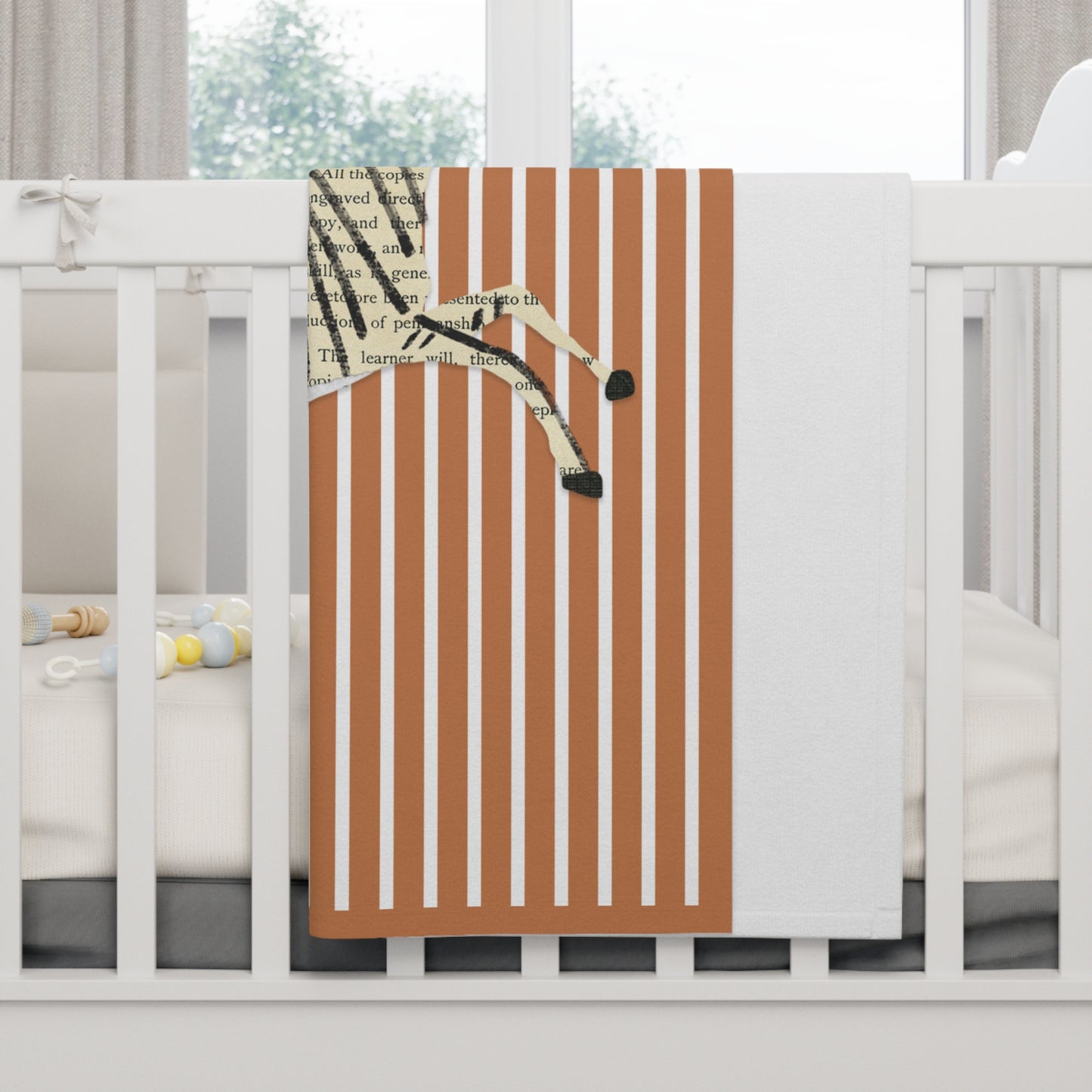 Cute Zebra Baby Blanket, BROWN