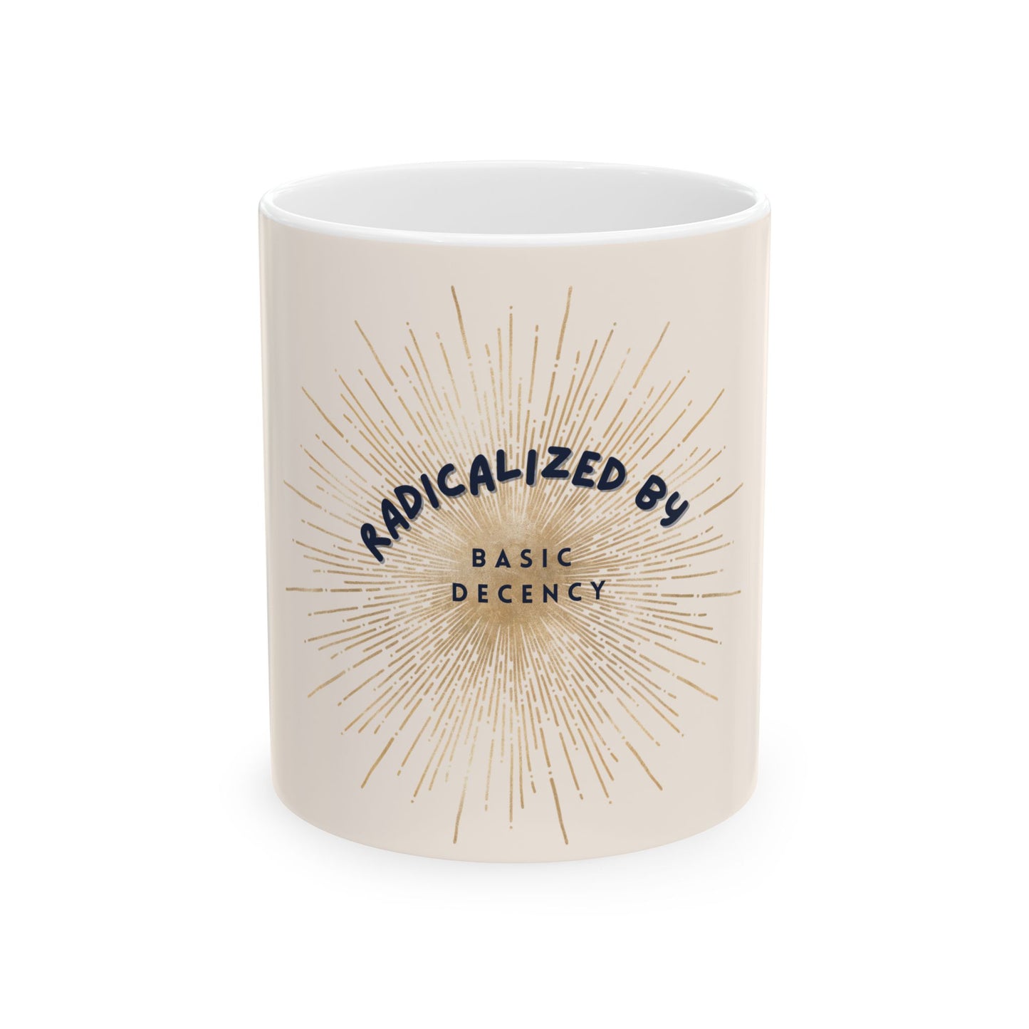 Radicalized by Basic Decency Whimsical Mug
