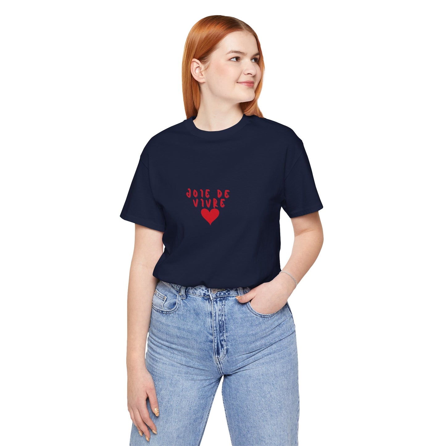 Joie de Vivre Heart Tee, French Graphic Shirt