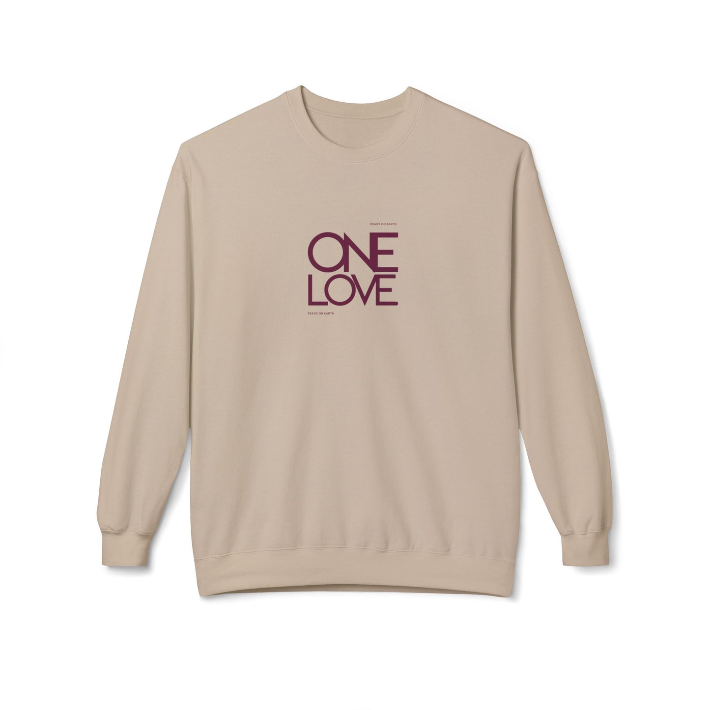 One Love Peace on Earth Holiday Unisex Sweatshirt